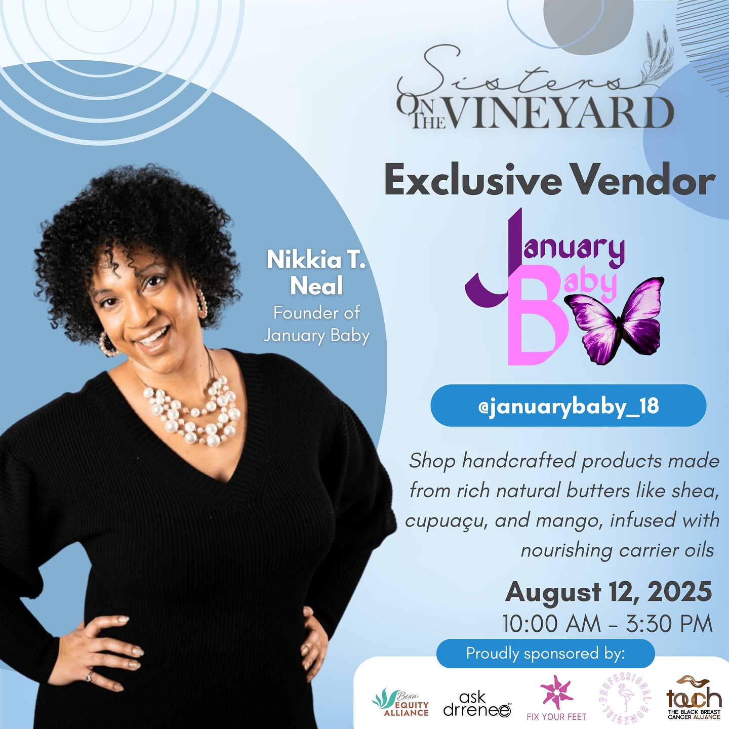 🌿 Sisters on the Vineyard is back!
📍 Tuesday, August 12 | Oak Bluffs, Martha’s Vineyard
🎤 Hosted by Ebonè Almon, of iHeart’s The Professional Homegirl Podcast
🎟️ Tickets are going fast—don’t miss this powerful day of health, healing & heritage!
✨ Tamika Mallory – Keynote on her book “I Lived to Tell the Story”
🔥 Fireside chat: Malik Yoba, Dr. Janette Ferris Senatus & Dr. Lynn M. O’Connor on heart health
🧠 Mental wellness: Dr. Janet Taylor, Bershan Shaw & Dr. Tanya England
💪🏽 Weight & wellness: Dr. Tamara Beckford, Dr. Renee Matthews & Kyira Harris
🎗 Breast cancer roundtable: Touch BBCA, Talks with Dr. D & Big Pharma
💰 Financial empowerment: Atoya Burleson, Diane Sherman & Sherkera Green
🍴 Lunch by Adenah Bayoh of Cornbread Restaurant
🎤 As featured on:
iHeart Radio • Authority Magazine • Deja Vu Speaks • Shaila, NYC’s Sweetheart on 94.7 The Block • Philly’s Classic 107.9 — with more to come!
📲 TICKETS: http://www.sistersonthevineyard.com
Let’s heal, learn & grow—together. 💜 #SOTV2025 #SistersOnTheVineyard #BlackWomensWellness #BlackMensWellness