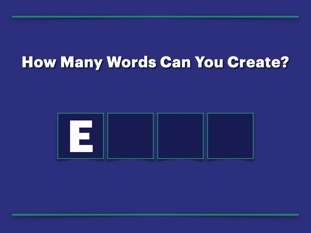 Daily warmup! How many words can you create starting with the letter “E”?
Don’t forget about the FREE trial lesson available now for all new students on the website!
#learnenglish #english #englishtutor #teacher #puzzle #ingles