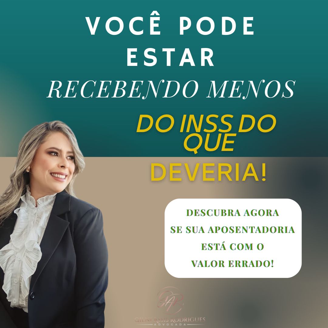 👉 ERROS comuns no benefício podem indicar que você precisa URGENTE de uma Consultoria com especialista em REVISÃO!
✔️ Contribuições não computadas corretamente
✔️ Salários de contribuição desconsiderados
✔️ Salários de contribuições ausentes fazendo com que o INSS considere salário mínimo
✔️Períodos especiais ignorados ( exposição a agentes nocivos a saúde, como exemplo, o ruído acima do tolerável)
✔️ Regras de revisão não aplicadas
💡 O que fazer?
✅ Verifique seu CNIS e carta de concessão
✅ Procure um especialista para analisar o cálculo do seu benefício
✅ Algumas revisões podem aumentar seu benefício e até gerar valores retroativos!
📌 Salve este post e marque um aposentado que precisa saber disso!
✍️ Comente "QUERO SABER" que te explico mais.
