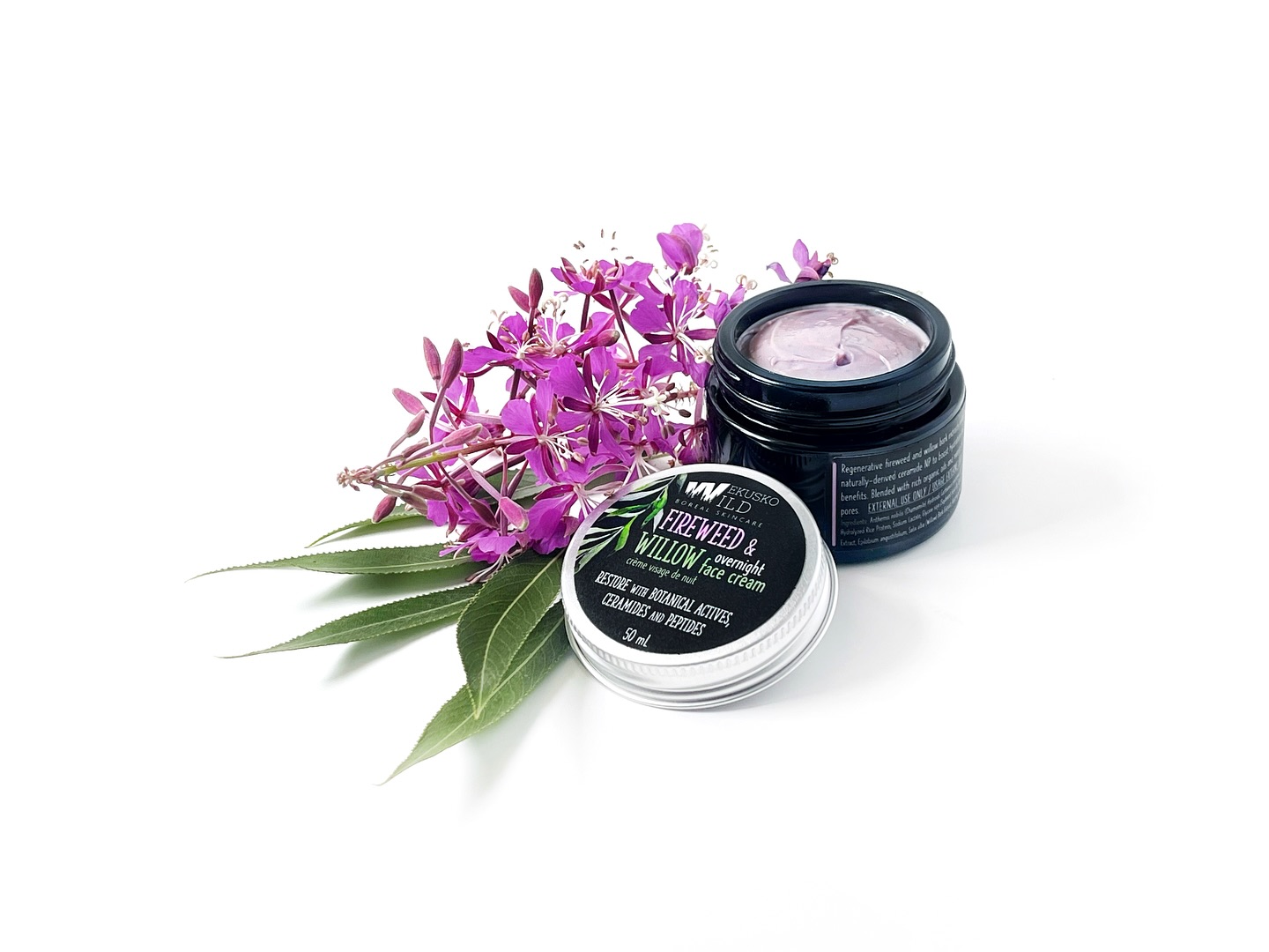 It’s almost here! I’ve blended natural ingredients with proven plant actives to create the most decadent restorative night cream for face and neck. Introducing Fireweed & Willow Overnight Face Cream. Packed with beneficial ingredients like fireweed, willow, bakuchiol and ceramides to refine fine lines and improve skin firmness and texture. Read more on my page and select ‘notify me’ to receive an email when it’s in stock. #nightcream #naturalskincare #wekuskowild #bakuchiol #ceramides #peptides #fireweed #willow #mangobutter #rejuvenation #finelines #manitobamade #womanrun