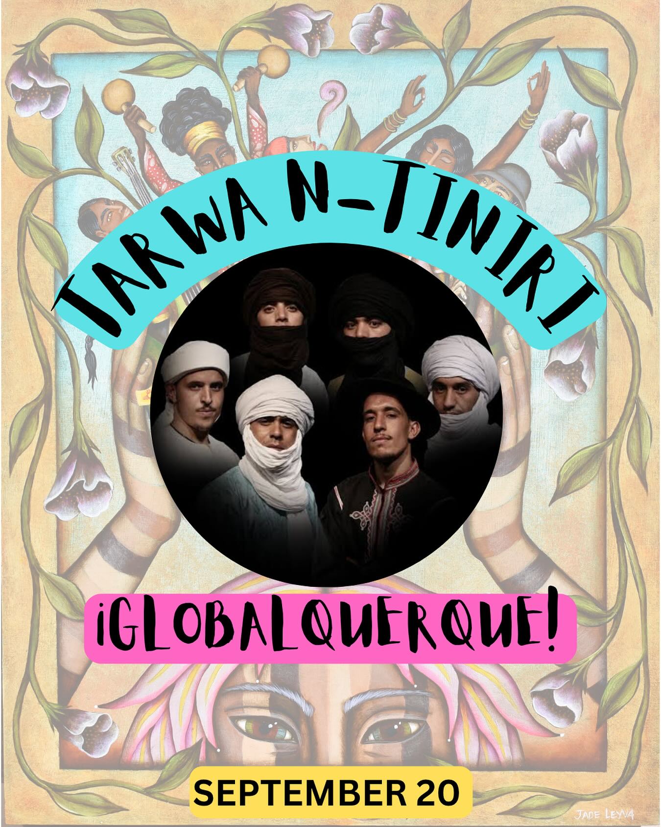 @tarwa_ntiniri @ ¡Globalquerque! 2025!
September 20 | Albuquerque Civic Plaza
FREE!
Join us for the Global Party of The Year as ¡Globalquerque! Celebrates 20 Years of bringing the world to New Mexico! And it is FREE!
Our first announced acts are an astounding array of unique talent and ‘artivism’! Check it:
The all-Amazigh (Berber) Tarwa N-Tiniri are a five-piece desert blues band from Ouarzazate, Morocco. Their name means “sons of the desert”. “We are the desert generation, the generation that must accept the responsibility of restoring the desert people’s culture, dignity and confidence.” Couldn’t agree more!
Check out thier video for “Dala In The Desert”: https://youtu.be/pQtcKFrtVLo?si=OvaIfVQHHbgHC6FW
Check out our first announced artists at Globalquerque.org. Link in bio.
