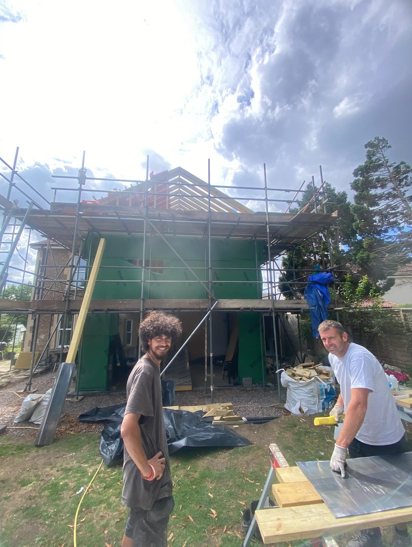 2 Storey extension in Frome is now built and felted. This extension is onto an interesting solid stone property built in the 1800s. The extension will be a solid wood construction and will adopt a subservient design with minimalist fascia/soffit details so as not to overpower the existing house. Should be interesting to build. Other works here will include a new Kitchen/Diner downstairs and a new Master Bedroom/En Suite upstairs.