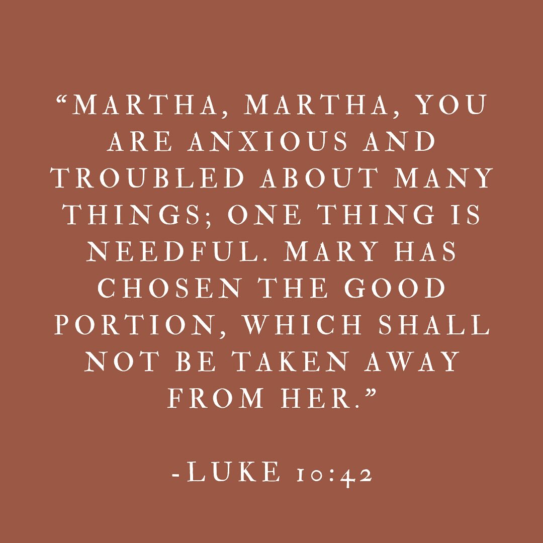 Lord, thank you for calling us by our names. You knew me before I was knit in my mother’s womb. Increase my receptivity to your loving, personal call in my life that existed from the moment of my existence. May we be like Martha, who serves and sees the needs of those she loves. May we be like Mary, who will always see who is in front of her and listens with intensity and love. Thank you for this family at Bethany to show us how to love and learn from our family. Help me to not have any anxiety, troubles, comparison, frustration and distractions from you, Lord. You are the good portion which I always want to choose.
St. Martha, pray for us! St. Mary, pray for us! St. Lazarus, pray for us! Friends of Jesus, family at Bethany, pray for us!
•
•
•
#beauty #sacredart #art #adportacaeli #catholic #catholiclifestyle #prayer #faith #truegoodandbeautiful #catholicart #catholicconvert #arthistory #religious #saintmartha #saintmarymagdalene #saintlazarus #jesus #anxiety #worry #awareness #christ #christinthehouseofmarthaandmary #martha #mary #marthaandmary #sisters #henryk #siemiradzki #henryksiemiradzki #russianmuseum