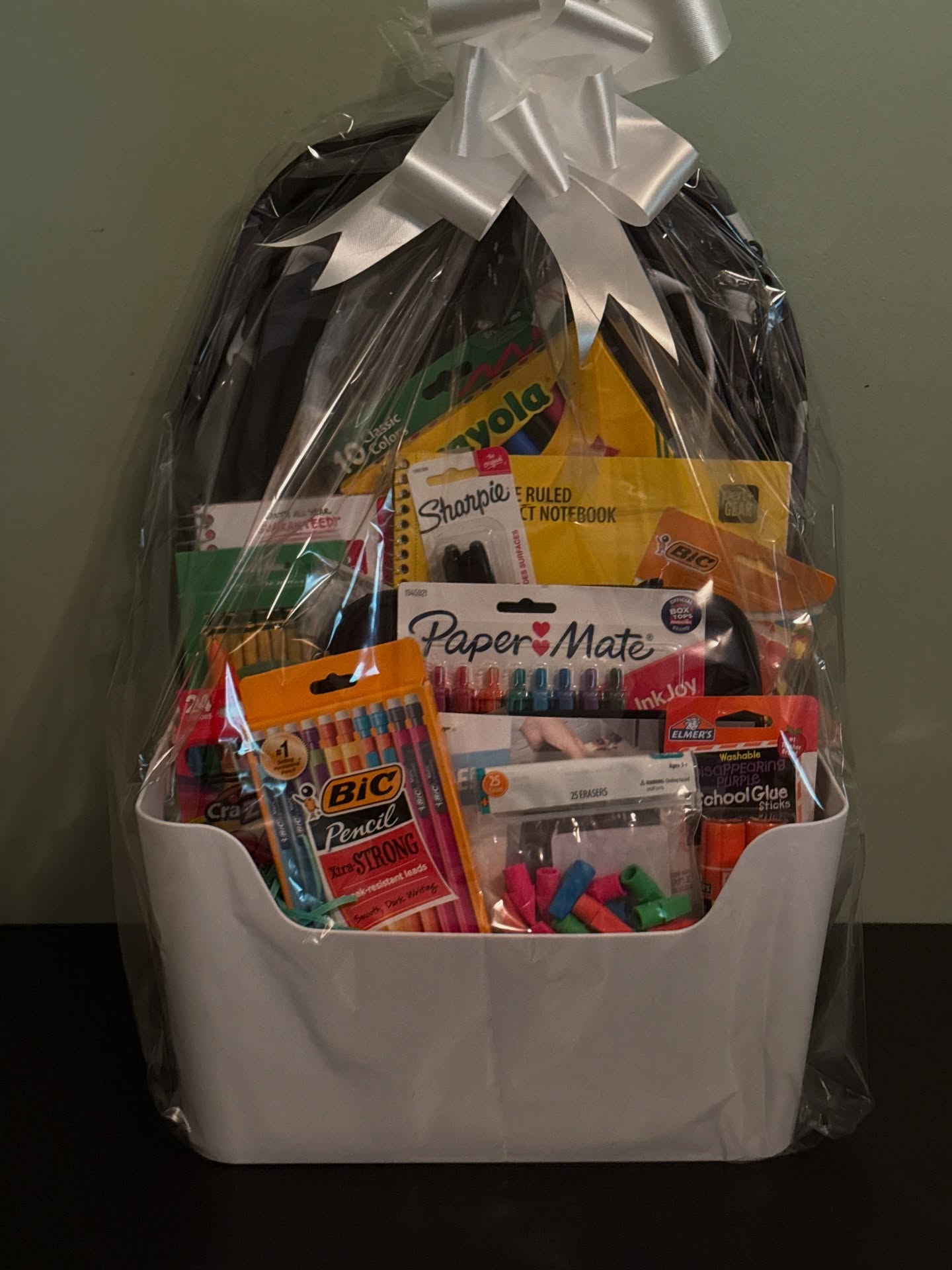 Our first two baskets are here and getting ready for our basket raffle at our Golf Scramble! Back to school basket. Jansport backpack, thermal lunch box and school supplies. (Donated by Linda Kostecky) The second basket was donated by Bath and Bodyworks (Tina Slupe manager) we are getting excited!