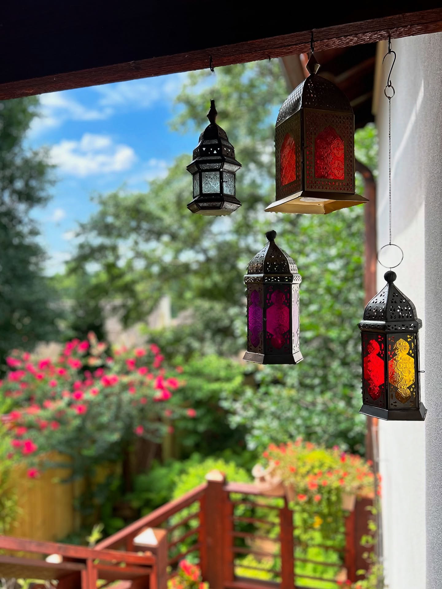The accents to the most gorgeous garden… I love adding these little unexpected touches to a project, that bring a sense of adventure, whimsey, romance, flare, and pizzazz! Every space- even a porch stairwell leading to the garden- needs to inspire and delight, and bring a sense of story to the home. #bohemianbungalo