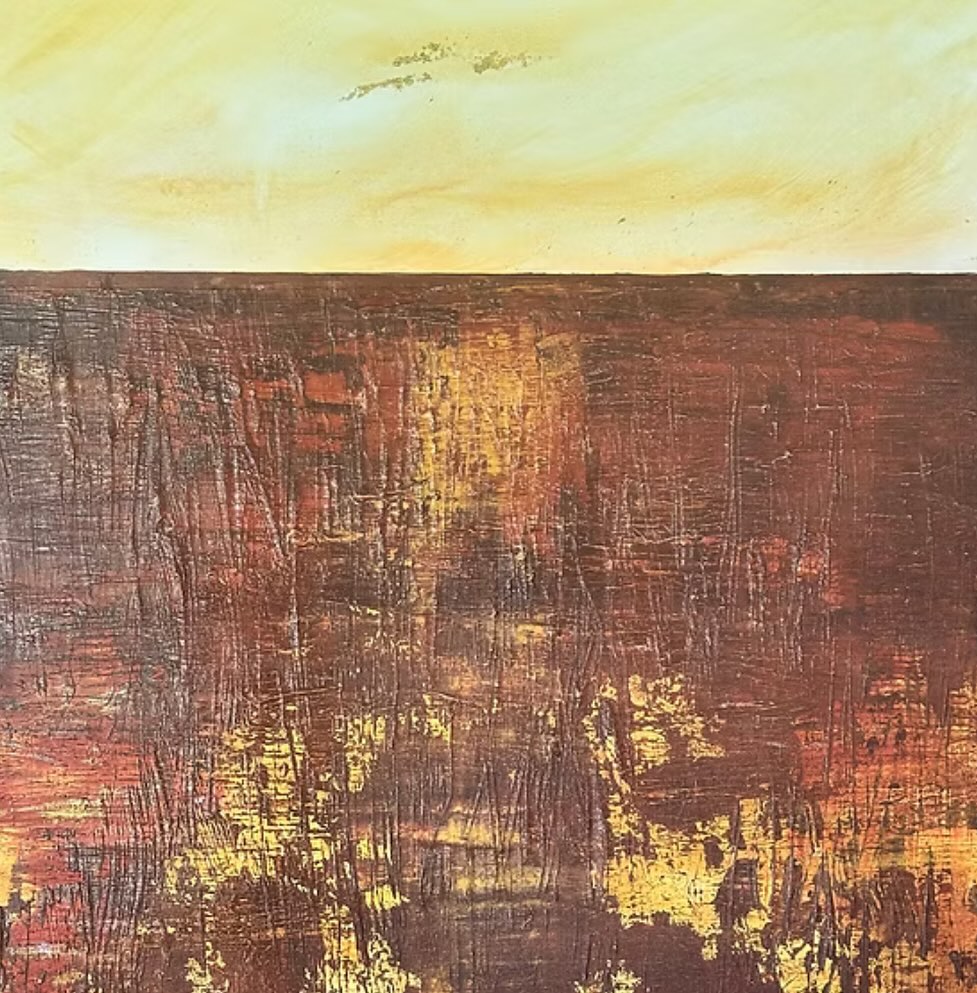 Golden Light” is a striking masterpiece that captures the raw power and beauty of the light with dramatic texture and vibrant energy. Created using mixed media on canvas, this piece employs a dynamic combination of materials and techniques to evoke the tumultuous yet awe-inspiring nature. The bold strokes and layered textures create a sense of diamension and depth, as if infused with a luminous golden hue that seems to glow from within. The interplay of light and shadow enhances the sense of depth and vitality, making the viewer feel immersed in the scene. The perfect painting to bring energy to a room. #interiordesign #homedecor #home #original #homestyle #art #collection #cotswolds