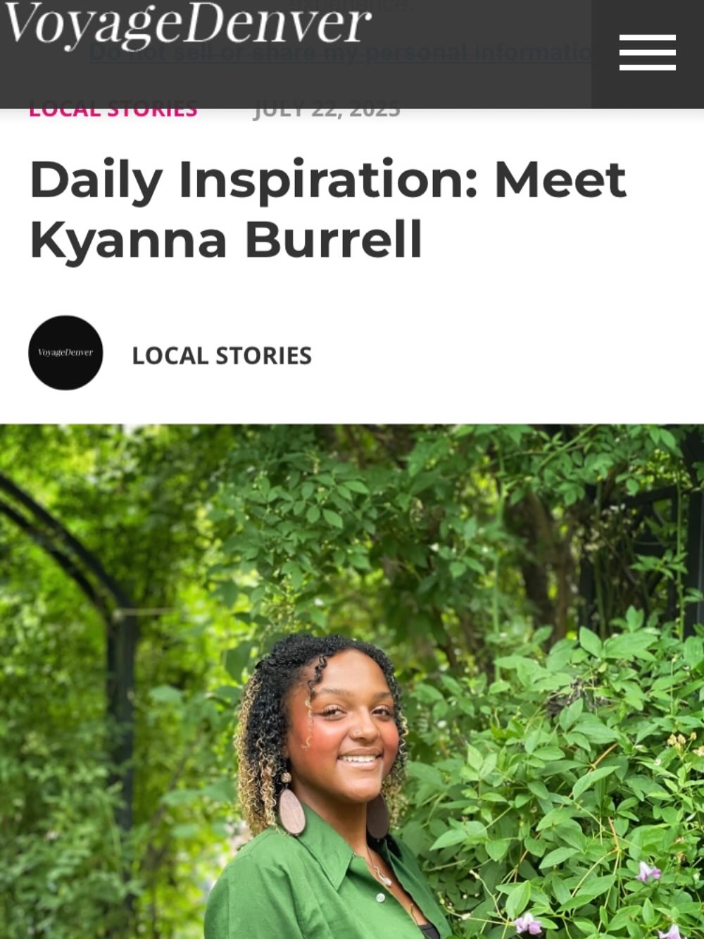 I never imagined my love for plants would take me hereâŚ
Being interviewed by @voyagedenvermag about Sapphire Herbal Remedies was such a beautiful moment of reflection âand a reminder that when you walk in your purpose, the path opens for you.
This is more than a business to meâitâs healing, legacy, and love.
Thank you for being a part of this journey đż if you want to read more the link đ is in my bio!