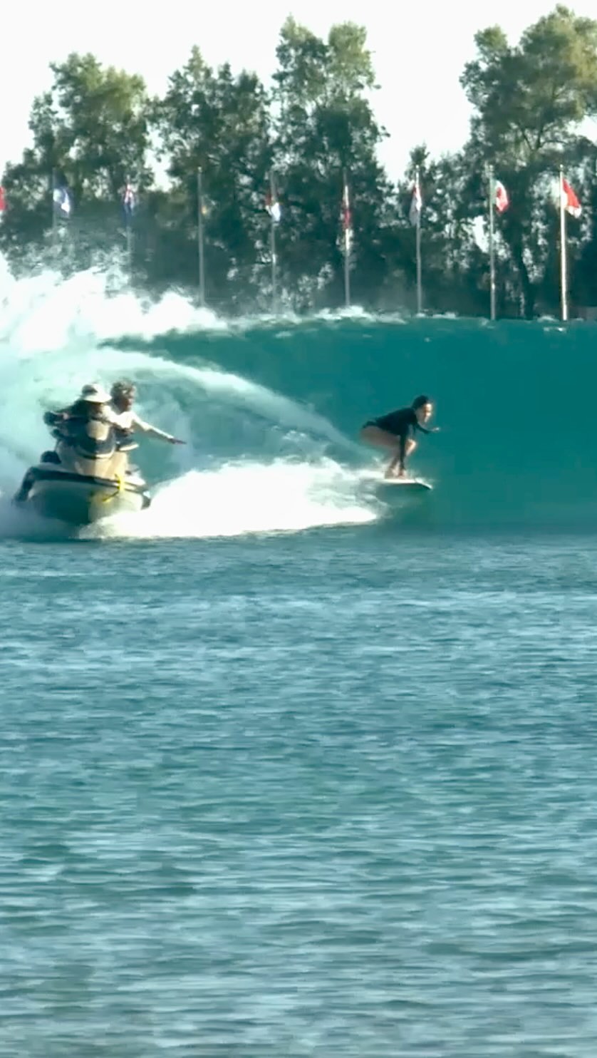 If you told me that I’ll be lining up for a barrel in this lifetime I would have not believed you and just a week before my 40th birthday too 😛🤪🌊🏄🏽♀️
With my neck, rotator cuff and wrist injuries plus living away from a surf spot, I have crossed out getting pitted on my bucket list… but with the perfect waves from @kswaveco and coaching from @raimanaworld I was able to get in the “blue room” even for just a second or two 😍🤩
Now just need to figure out how to stay in the barrel without getting clipped !
Using a 5’10 @tomo_surfboards
This wave is insanely fast and I would have totally destroyed myself attempting something like this out in the ocean. The safety, the rescue crew and the coaching is what gave me the confidence to do this. Thank you 🙏 thank you 🥰
What a magical experience, thank you @actaiventures for putting this together and for the rad crew that made this trip possible and joined in for the ride🤩🤩🤩
@suzanne.zd @amandaterry @kitevc
#surfranch #CT3 #getpitted #wavepool #raimana #raimanaworld #actai #mastercoach