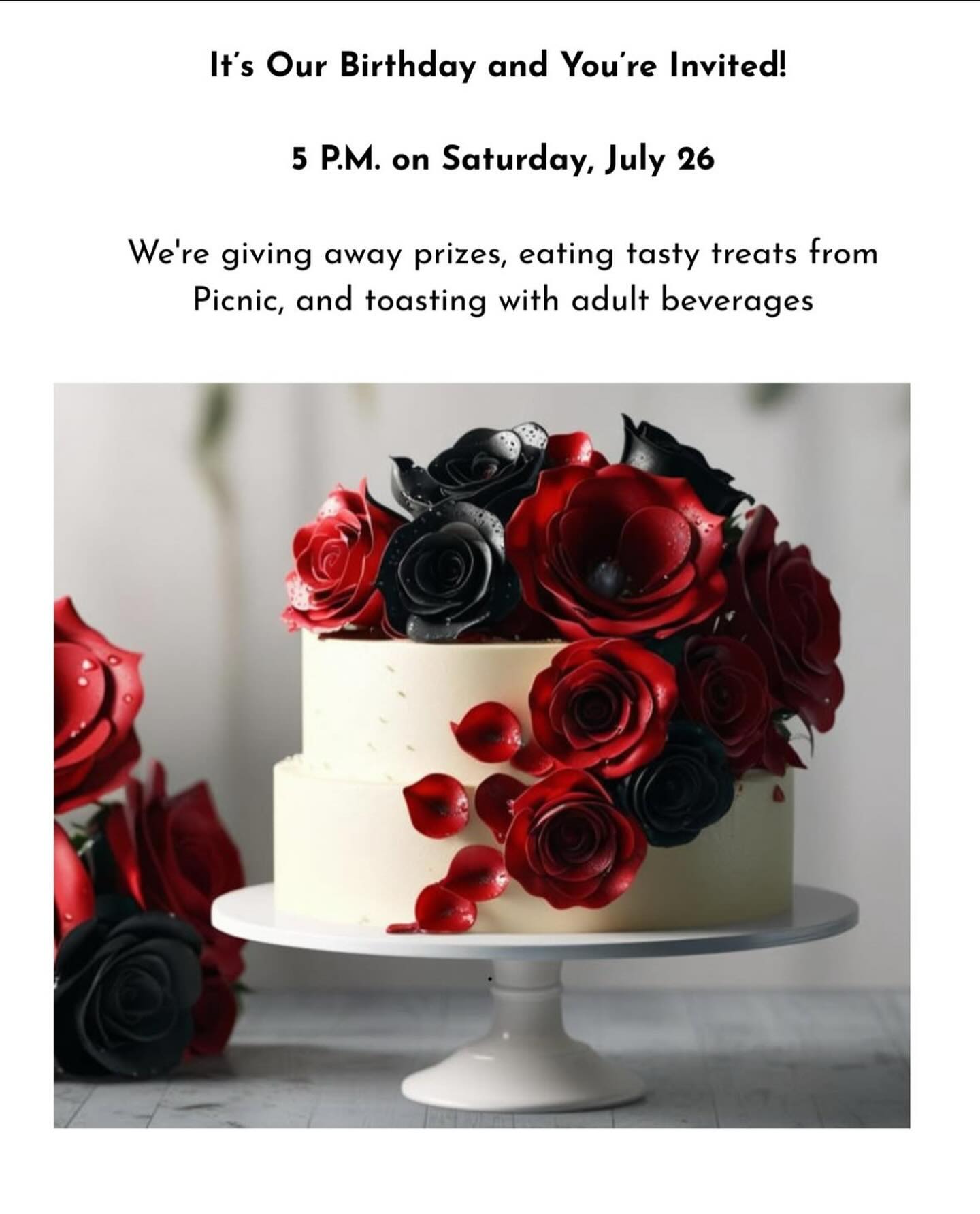 Today is our birthday!🎉 Come join us as we celebrate the community that has given us seven years! ❤️❤️❤️