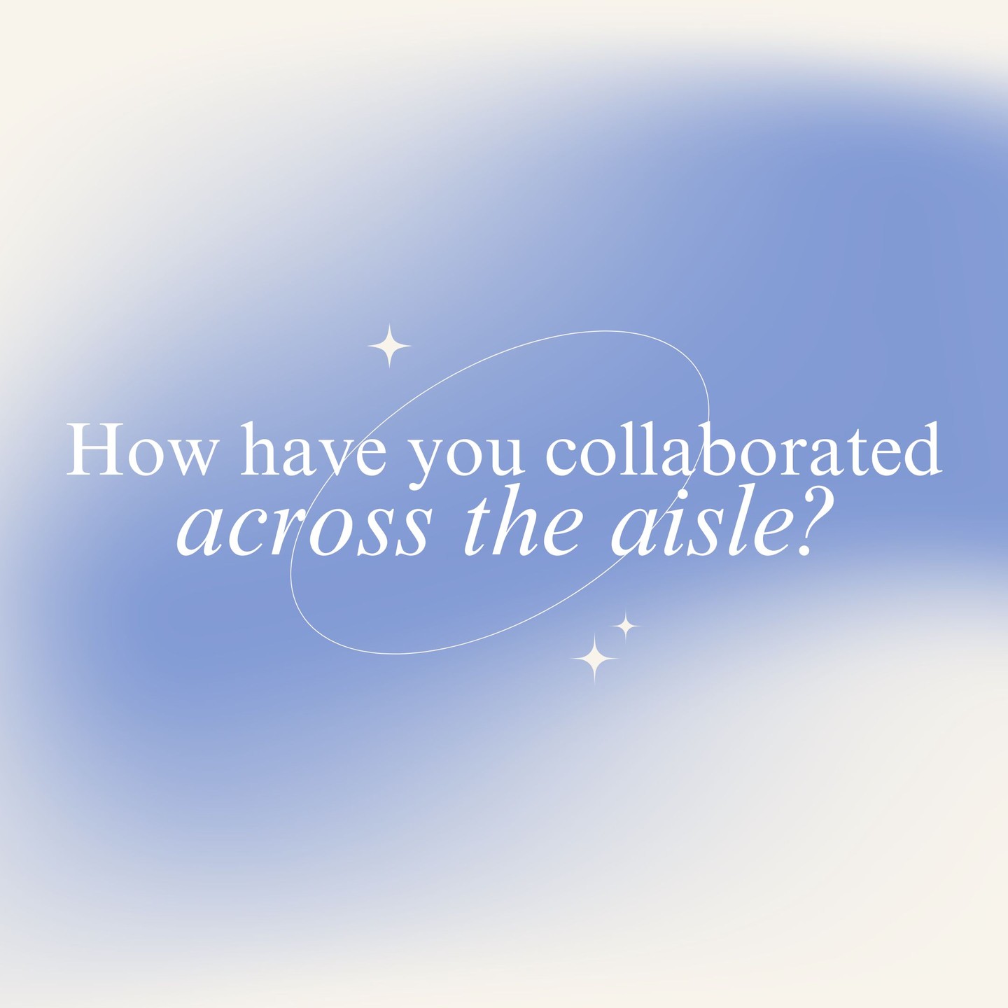 In an increasingly polarized climate, working across the aisle is a more difficult AND more important skill than ever. What are the ways you have worked across difference or disagreement lately? What can we learn from your experience? Tell us in the comments!