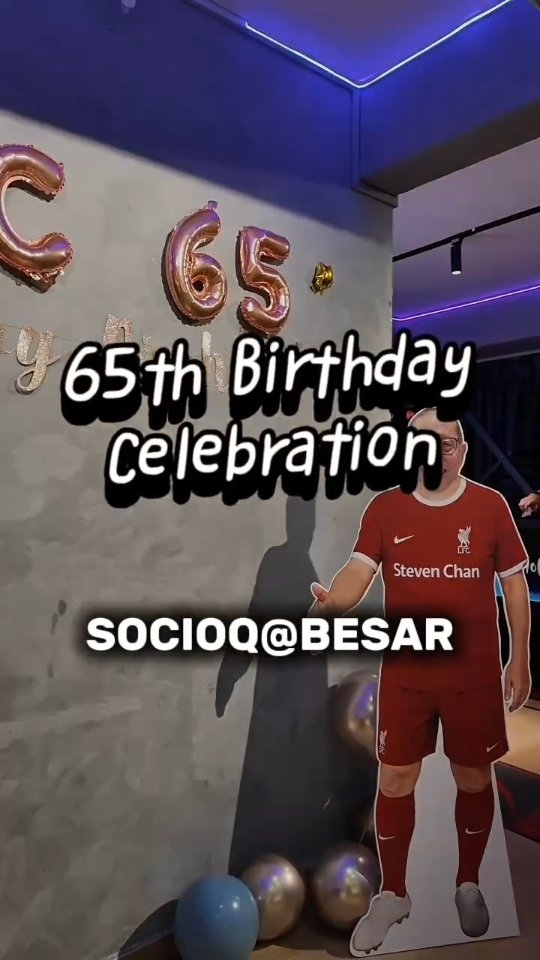 We recently hosted a lovely 65th birthday at SOCIOQ@Besar, and it was such a beautiful reminder of what truly matters - laughter, connection, and celebrating life with those you love. 💛
Thank you for choosing our space to mark such a meaningful milestone. Here's to many more memories created at SOCIOQ 🎉
#SocioqBesar #CelebrateWithSocioq #65thBirthday #SGEventSpace #MomentsThatMatter