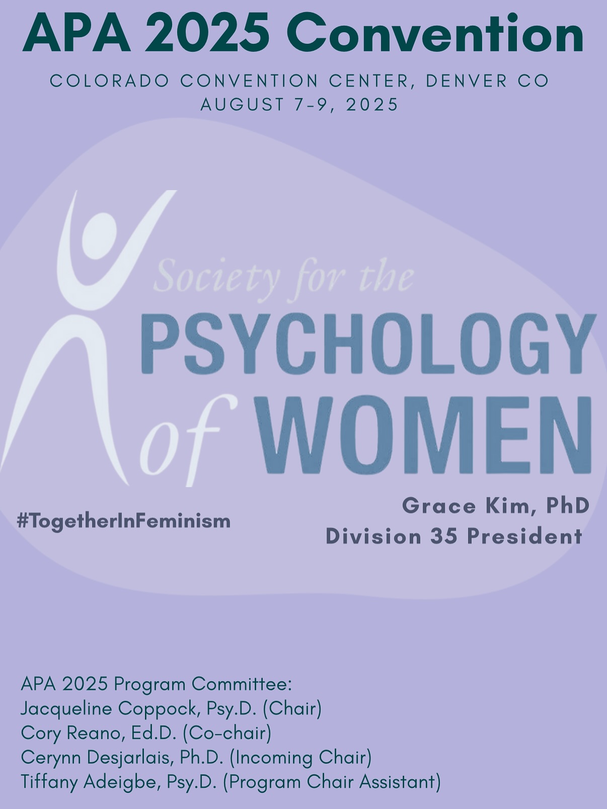 A general schedule for Division 35 Programming at APA. Save this post for reference and can’t wait to see you all at @apa_org next week! #apadiv35 #psychologyofwomen #intersectionalfeminism #feministpsychology #americanpsychologicalassociation #apa2025 #psychology
