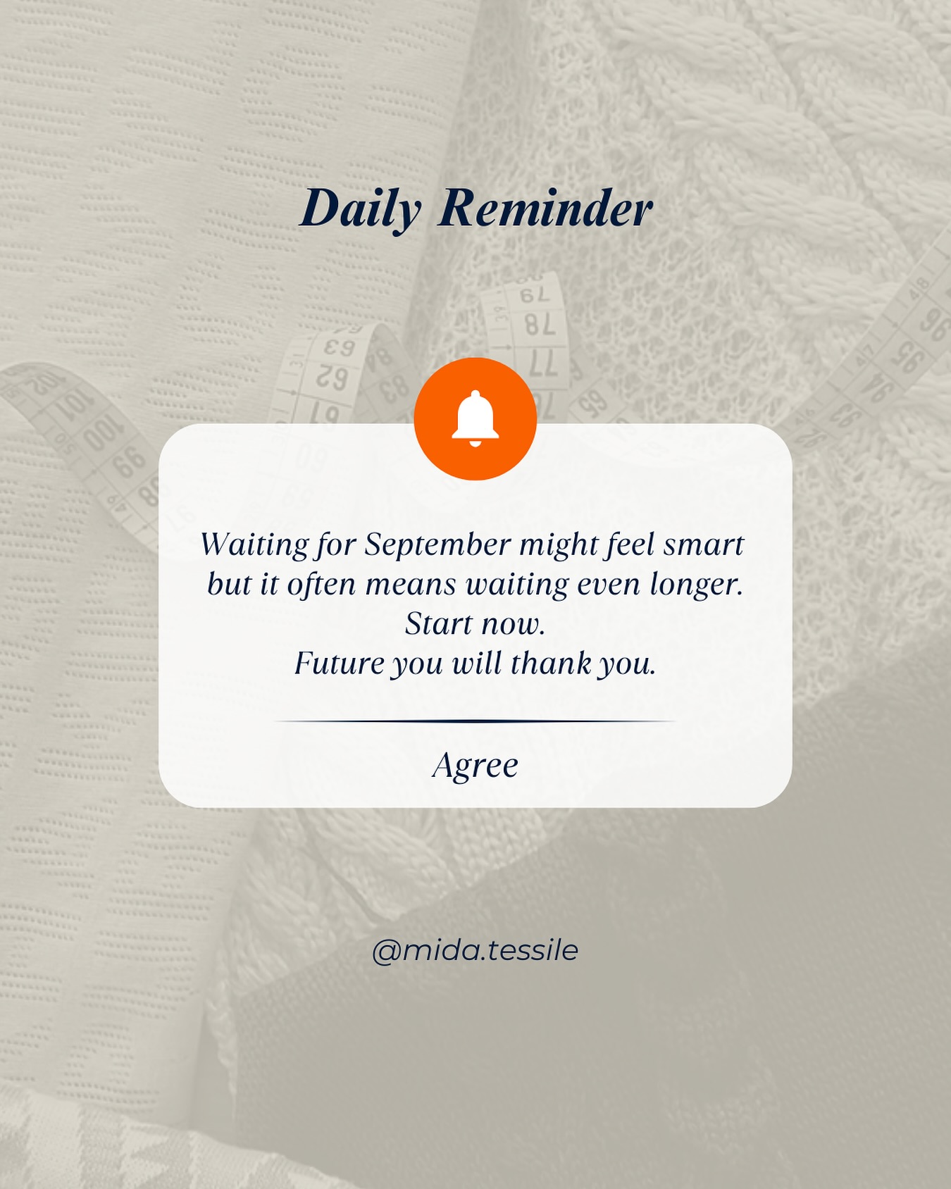 We know, August is around the corner, and the temptation to wait and start fresh in September is real.
But here’s the reality no one tells you:
🧶 Yarn suppliers reopen with delays
📦 Lead times stretch
⏳ Everyone rushes at once
What feels like “playing it safe” now… often means falling behind later
You don’t have to launch a full collection in August
but starting small now (a sketch, a yarn choice, a message) can save you weeks.
Start while others wait.
Future you will thank you.
#SketchToStitch #MotivationalPost #KnitwearReminders #FashionPlanning #SmartDesignMoves #PrivateLabelKnitwear #KnitwearDevelopment #MadeInItalyKnitwear #MidaTessile #FromSketchToStitch #DesignWithoutDelays