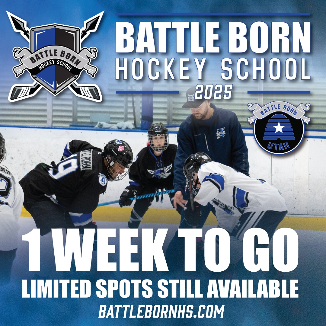 📅 1 Week Away
We’re looking forward to welcoming players to our 2025 Adult Camp in Provo, Utah
🏒 Limited spots still remain — secure yours today.
🔗 Register now ➡ battlebornhs.com