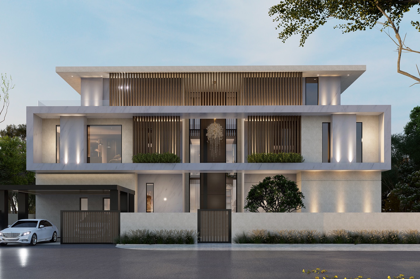 Step into our latest Residential Project
This contemporary home features a clean rectilinear form with bold horizontal layering.
This private residence showcases clean geometric form and natural material finishes.From the bold front elevation with vertical wooden louvers to the tranquil inner courtyard with a private pool, every detail was curated to balance privacy, light and spatial fluidity.
This villa is designed to live better, breathe better, and last longer.
Planning and Design: Ar. @ffaruxx
@ecogreenconsultants
#ecogreenconsultants #architecturaldesign #luxuryvilla #sustainablearchitecture #modernhome #smartdesign #uaearchitecture #designwithpurpose #contemporryliving #ecosmarthome #architecturallovers
