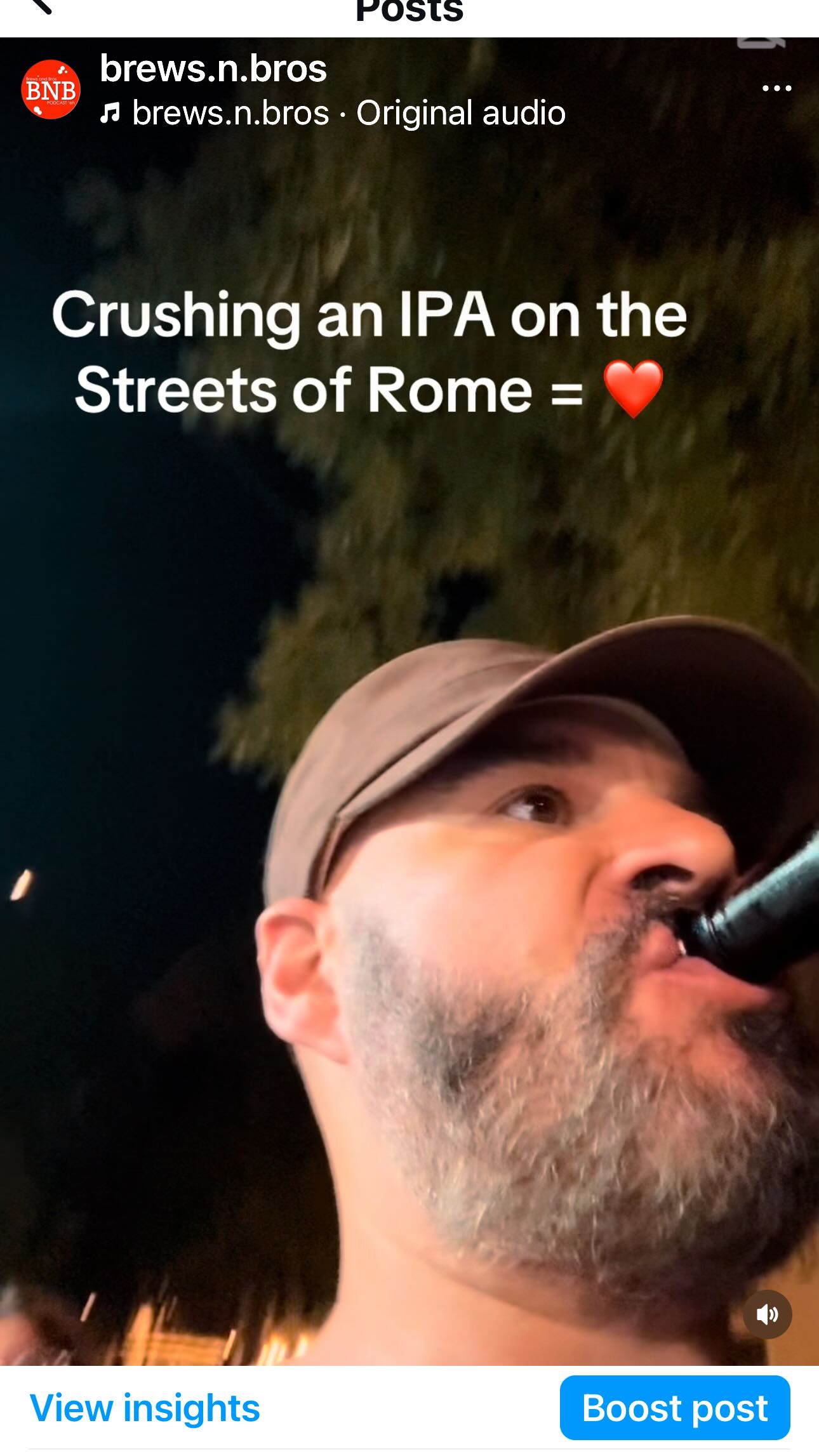 Crushing an IPA on the
Streets of Rome = ❤️. To be -100% honest, the beer game of the Italinas 🇮🇹 has been kicked up a notch since the last time I was here 😊
#craftbeer #beerlife #italy #rome #ipa #beer