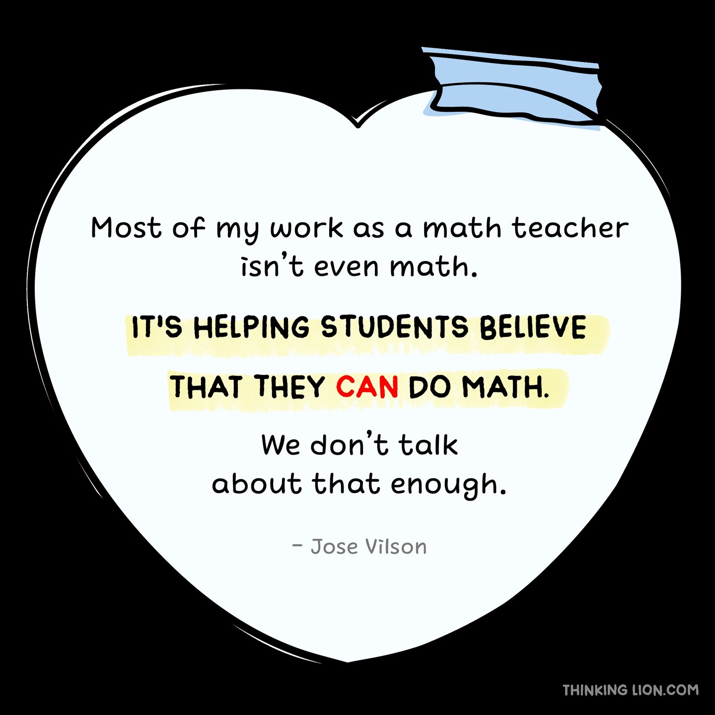 This quote by Jose Vilson hits home.
So much of teaching math is actually about helping students rebuild confidence, shift mindsets, and feel safe to try.
We don’t talk about that enough—but we should. 💬🧠