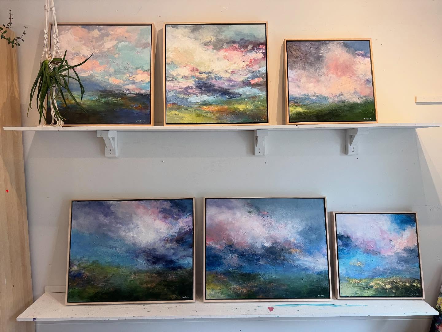Of these 6 paintings, 3 are still available!
They are up on my website, or if you wanted to see my work in person and missed out on my studio show, I will have private studio appointments all of August.
DM me to book!
.
.
.
#janetpaints #studio #artstudio #yegarts #yegartist #artist