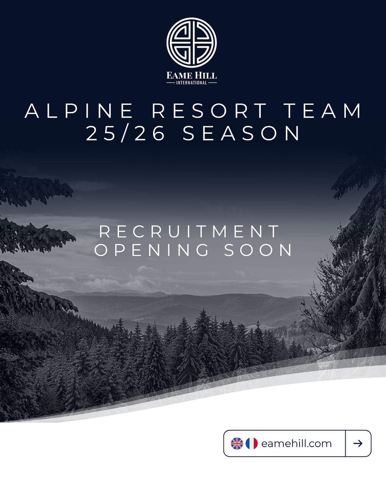 Back for another season or ready for your first? Applications are opening soon! ❄️
Whether you’re returning to the mountains or ready to take on your first winter season, Eame Hill is preparing for Winter 25/26.
Applications will be opening in phases:
✅ Returning Members
✅ Onboarded EHI Members
✅ New External Members
🗓️ Application launch dates will be released soon!
#EameHill #WinterJobs #ResortTeam #EventSafety #WelfareSupport