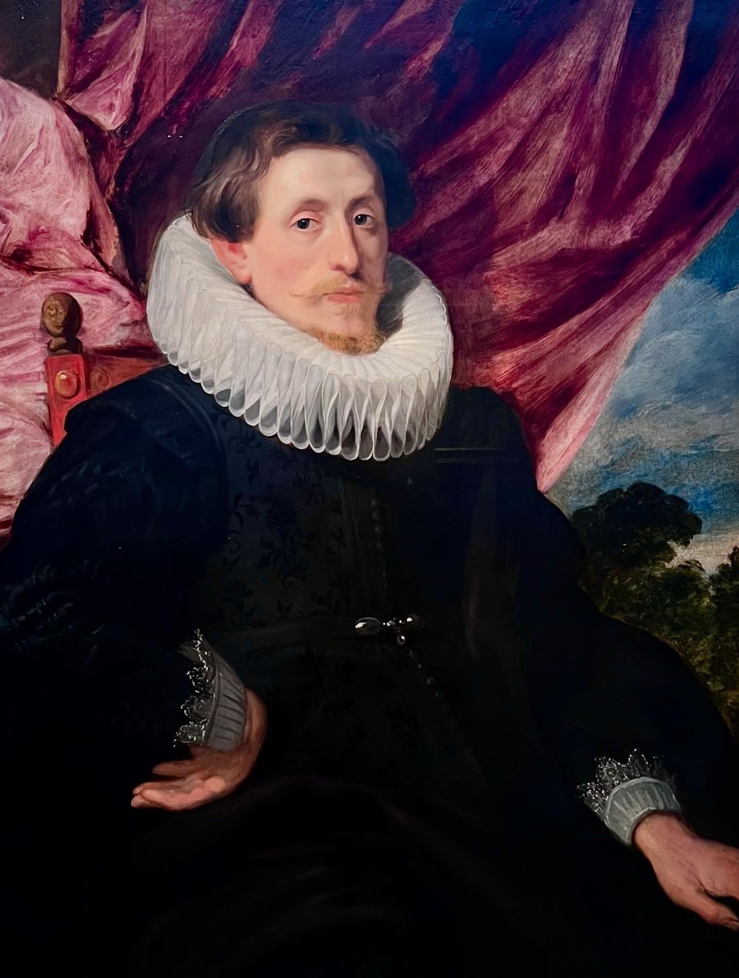 The Old Masters galleries @kunsthallehamburg house treasures from Cranach to Jan Massys, Rubens, Tiepolo and many more.
Some portrait highlights; all three full of life, yet so different in their execution and the emotions they evoke.
Van Dyck, Portrait of a man. Though the sitter’s identity is listed as unknown, the work is anything but anonymous. The psychological immediacy, the way the light touches the face, and that glint in his eyes give the sense of standing in front of someone very real; a living and breathing personality; dignified, self-aware and mysterious. The emotions, thoughts and ambitions that once lived behind his gaze, still live on through the painting.
Abraham Van den Tempel, Portrait of a family. The painter beautifully captures warmth and formality, each figure full of presence and individuality. The young girl is looking the viewer straight into the eyes, almost inviting us to join the family gathering.
A small portrait by Rembrandt stands in quiet contrast: understated but magnetic. Its subtle expression and textured brushwork pull you inward, not with grandeur, but with sheer intensity.
#HamburgerKunsthalle #OldMasters #VanDyck #Rembrandt #CaesarVanEverdingen #VanTempel #Cranach #Goya #BartelBeham #PortraitPainting #FlemishMasters #DutchGoldenAge #ArtHistory #MuseumVisit #EuropeanArt #KunsthalleHamburg #CulturalTravel #SlowArt #Arthistorylovers #HiddenGems #BaroqueArt #RenaissanceArt #oldmasters #oldmasterpaintings #tableauxanciens #oudemeesters