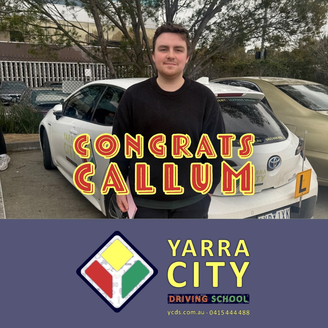Big congratulations to Callum, who passed the driving test at VicRoads Bundoora and is now officially on the road with a brand new set of Red Ps! 🚗🎉
This is a huge step toward freedom and independence behind the wheel an achievement that reflects focus, skill, and commitment.
We’re proud to have supported this milestone and wish many safe and smooth drives ahead!
Great job, Callum enjoy every moment on the road!
Journey to confidence starts at https://wix.to/msfiqHG 🤩
Team Yarra City Driving School
#RedPsAchieved #VicRoadsBundoora #PassedDriveTest #YarraCityDrivingSchool #DrivingTestSuccess #DrivingSchoolMelbourne #DrivingInstructorMelbourne #MelbourneDrivers #NewDriverMelbourne #PPlateProud #DrivingJourney #DrivingLessonsMelbourne #DrivingConfidence #ManualDrivingMelbourne #AutomaticDrivingMelbourne #TestDaySuccess #RoadReady #DriverTrainingMelbourne #BehindTheWheel #LicenceMilestone #StartDrivingSolo #SoloDriverLife #OnTheRoadSuccess #CruisingWithConfidence #SafeDrivingMatters #MelbourneDrivingTest #DriveSmartDriveSafe #DriveWithYarra #FirstLicenceFeels #YoungDriversMelbourne