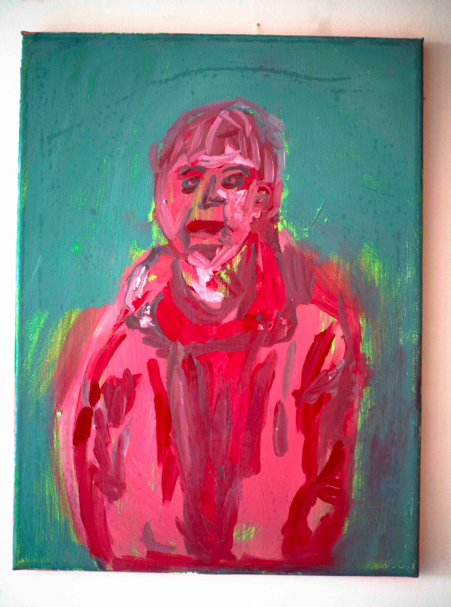 "Rouge intérieur"
Portrait à l’huile, 30 x 40 cm
Une figure en suspens, entre effacement et présence.
L’enfance, souvenir ou surgissement.
#artcontemporain #portraitexpressif #huile #figurationlibre #atelierbarcelone #peinturepoetique #artbrut #oeuvreoriginale