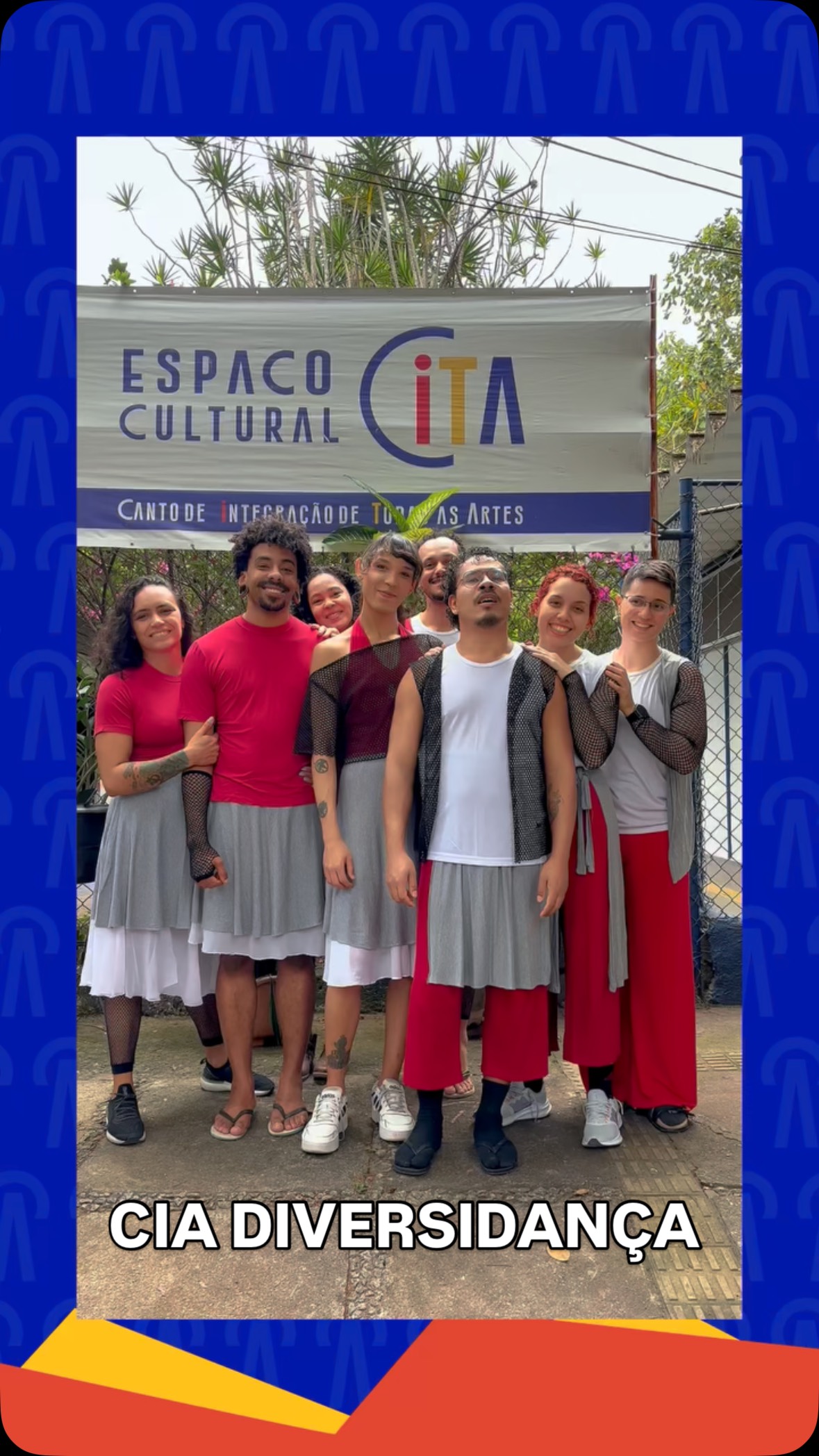 Esse mês vamos conhecer a Cia Diversidança, coletivo residente do Espaço Cultural CITA desde 2018! ✨
A Cia vem somando com a gente há anos, atuando no espaço e no território com arte, corpo, afeto e resistência.
Já sabem, né? Sigam @ciadiversidanca e fiquem por dentro de toda a programação, ações e espetáculos da Cia!