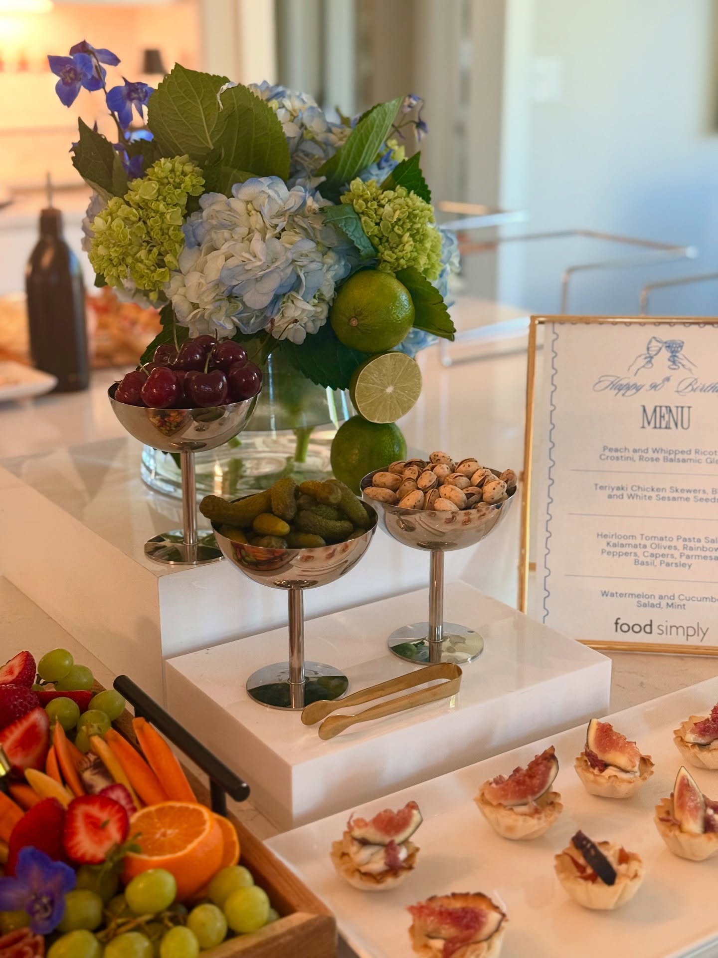 “90 is a big number and always seemed far away”- Darrel on his 90th birthday party. If you are going to celebrate such a big year, you should definitely have all your favorite things including champagne, charcuterie, and sourdough pizza by @petuniaspizza