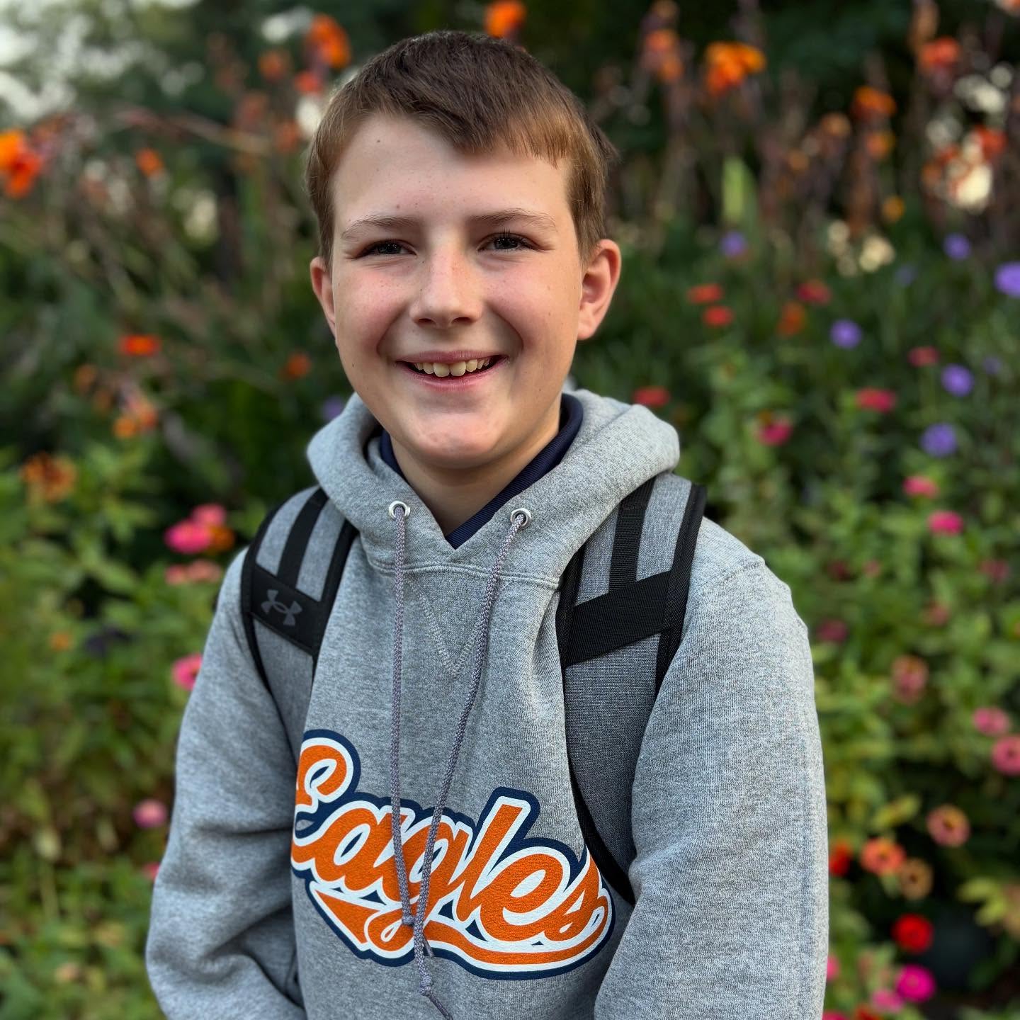 First day 7th grade. Proud of this buddy. Praying for a great year!