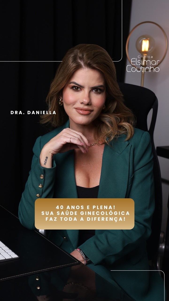 Os 40 chegam com mais consciência — e isso também vale para saúde íntima. Faça seus exames em dia e cuide de você.
Dra Daniella Campos Oliveira
Médica Ginecologista
CRM 102044
RQE 66974/669741
#ginecologia
#saudedamulher #checkupginecologico #ClinicaElsimarCoutinho