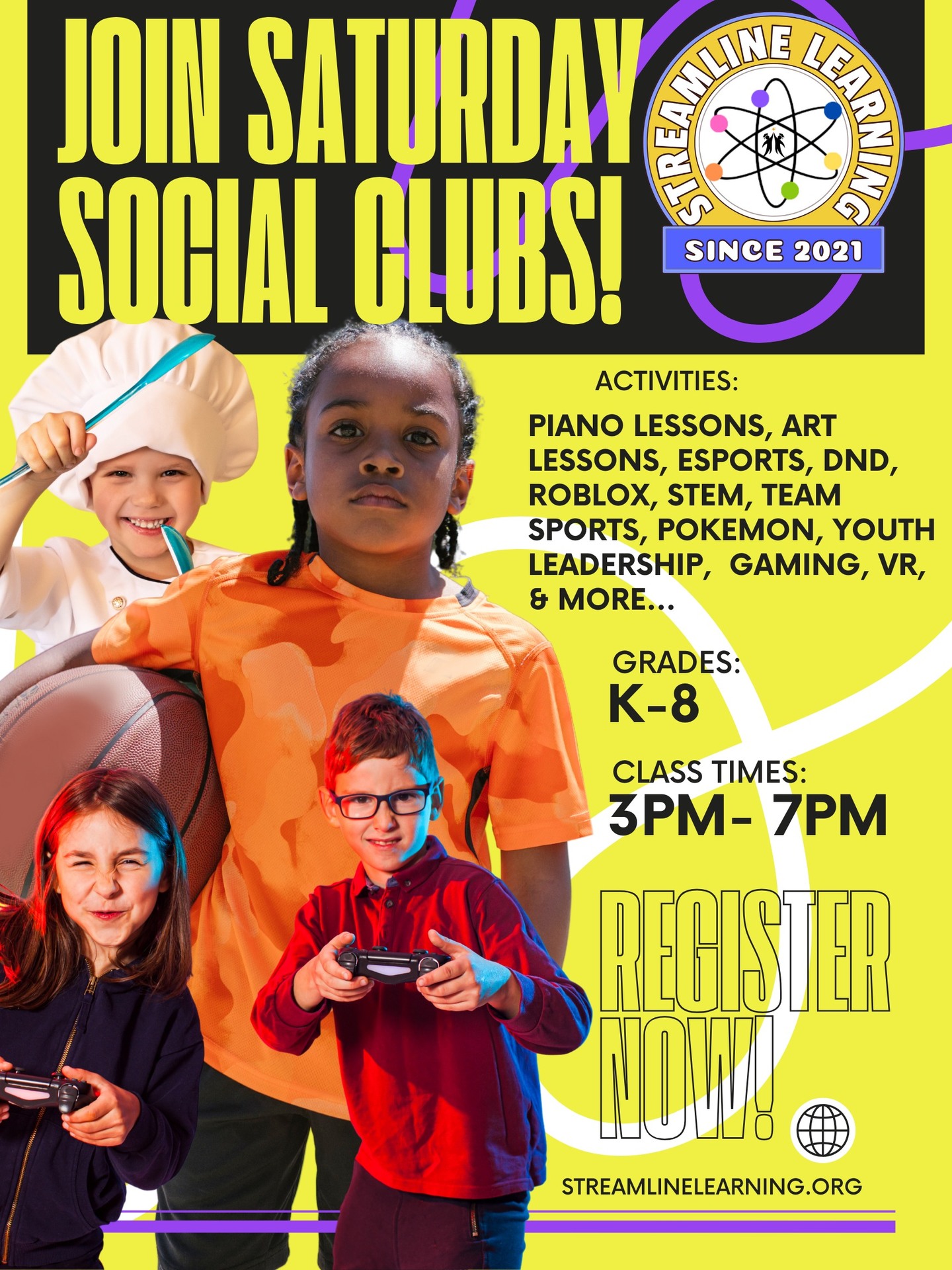 PARENTS — Listen up!
If your child is bored on weekends… glued to a screen… or needs friends, confidence, and FUN…
👉🏽 THIS is your sign to join Streamline Learning’s Saturday Social Clubs! 💙💛
🎨 Art Club
🎮 Esports & Gaming Club
🎹 Piano & Music Club
🏀 Basketball Skills Club
👩🏾🍳 Home Economics Club
📸 Yearbook & Media Club
🌱 Gardening Club
🤝 Leadership & Social Skills Club
✨ A safe place.
✨ A fun place.
✨ A confidence-building place.
✨ A place where kids BELONG.
Your child will grow socially, creatively, academically — all while having the BEST Saturdays ever!
Seats are LIMITED and fill FAST.
👉🏽 DM “SATURDAY” to save your child’s spot today!
#StreamlineLearning #SaturdaySocialClubs #ApopkaKids #OrlandoParents #WeekendFun #AfterSchoolPrograms #KidsNeedCommunity #CreativeKids #LeadershipClub #EsportsKids #CentralFloridaMoms #EnrichmentPrograms #SocialSkills