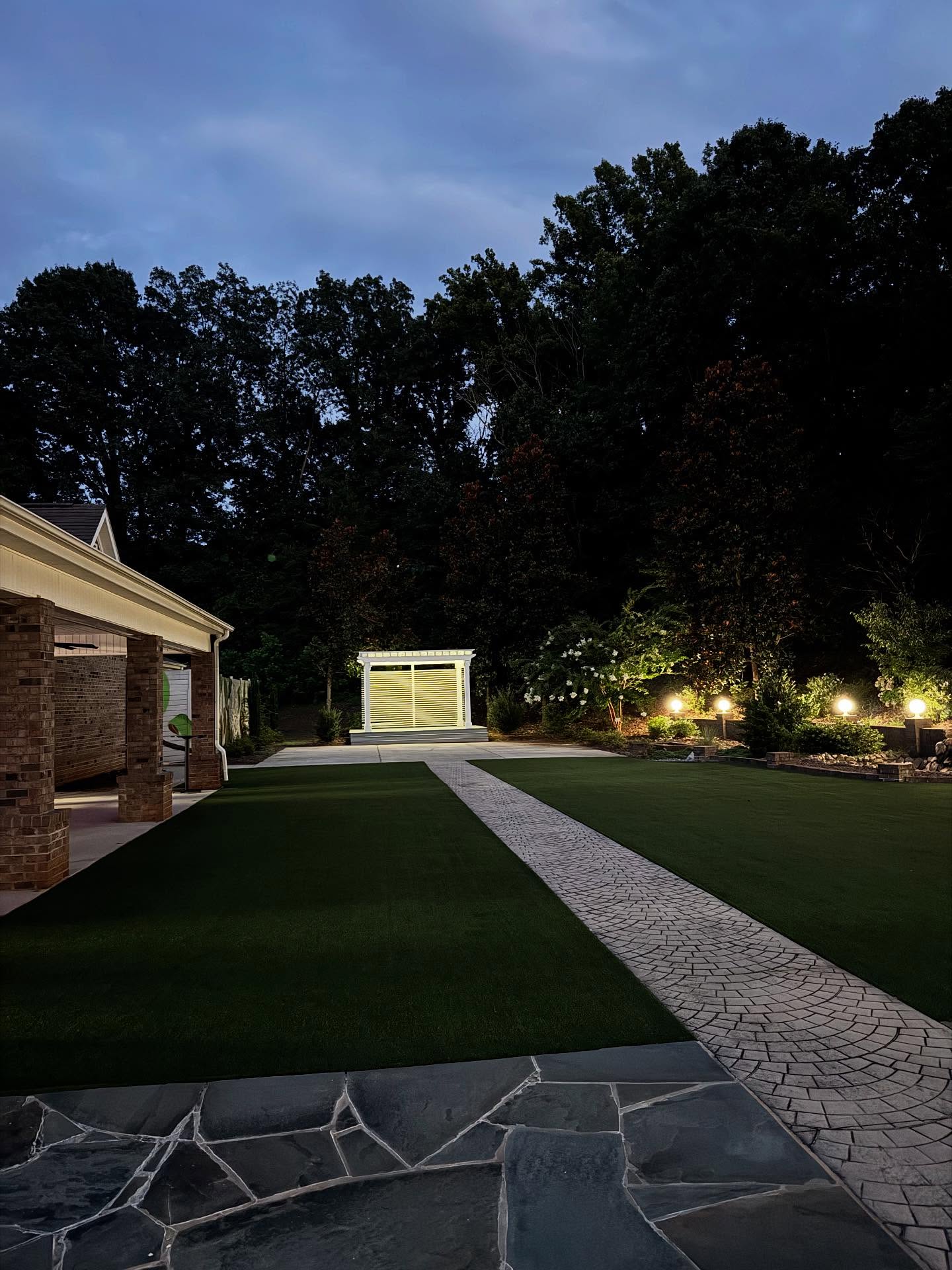 ✨ Evening magic at Villa Magnolias ✨
As the sun sets and the lights begin to glow, our garden transforms into the dreamiest backdrop for “I Do.” 🌿💡 From the illuminated pergola to the serene pathway, every detail is designed to make your celebration unforgettable.
📍 Villa Magnolias Event Center – where timeless elegance meets effortless romance.
#VillaMagnolias #EveningWeddings #WeddingVenueGoals #OutdoorWedding #WeddingInspiration #NorthCarolinaWeddings #RomanticVibes #greensboro