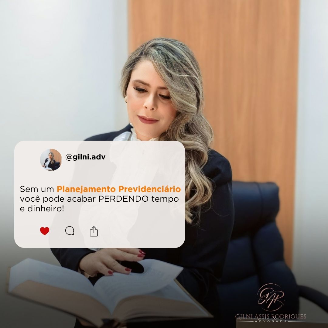 Você sabe quais são os benefícios de fazer um planejamento previdenciário?
Muitos segurados passam a vida inteira contribuindo para o INSS sem saber quando vão se aposentar, quanto vão receber ou se estão contribuindo corretamente.
🔎 Com um bom planejamento, você tem:
✅ Clareza sobre o melhor momento para se aposentar
✅ Cálculo antecipado do valor estimado do benefício
✅ Orientação sobre como aumentar o valor da aposentadoria
✅ Correção de erros no CNIS (vínculos e contribuições)
✅ Prevenção de surpresas e indeferimentos no futuro
✅ Possibilidade de antecipar sua aposentadoria de forma legal e segura
💡 Não deixe sua aposentadoria nas mãos da sorte ou de cálculos automáticos.
📲 Faça seu planejamento com um profissional especializado e garanta segurança, estratégia e tranquilidade para o seu futuro.
—
✨ Agende sua consultoria ou envie no direct que eu explico como funciona!