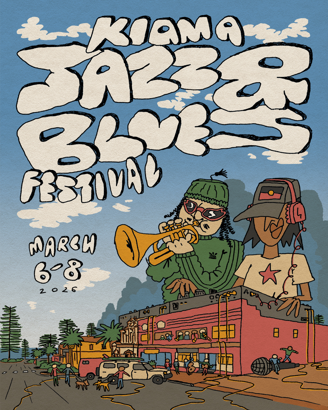 KJBF IS BACK FOR 2026! LET'S PLAY!
We're so excited to bring the jazz and blues back into town next year, from March 6th - 8th! This is your official Save the Date for all the incredible live music that'll be happening at your favourite local venues.
For now, keep your eyes peeled for all the information. 🎶🎷
Incredible poster by KJBF 2026's artist @expensive_not_creepy