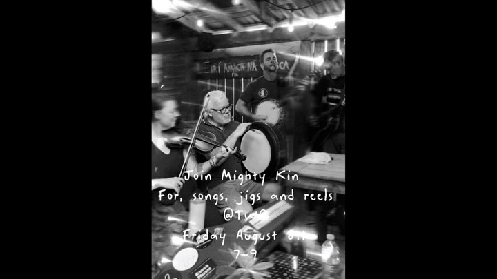 I’ll be absent from the Bread Heads pizza truck on Friday to join @mightykin August 8th 7-9 @twbcoop on mill street for some #trad Irish and #eastcoastmusic, @jigsandreelsradiokw Did you know that a #bodhran skin is made from goat skin @ginger.goat.hot.sauce
Bring your dancing shoes, your clapping hands and loud singalong voices!