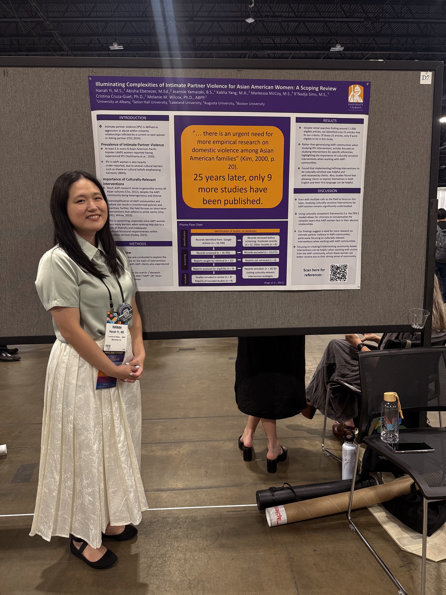 🌟 Honoring some of the brilliant researchers at Division 35’s APA Poster Session 1🌟
We’re sending a heartfelt thank you to all of the incredible poster presenters from APA this year who represented Division 35.
Your time, effort, and thoughtful research are helping to shape the future of intersectional feminist psychology.
From addressing gender-based disparities in health and education, to exploring the lived experiences of historically marginalized communities, your work not only informs—but transforms—our field.
Feminist psychology is stronger because of your voices. Your research inspires action, deepens our understanding, and makes space for healing, justice, and liberation.
We’re so proud to celebrate you. 💜
#apa2025 #apadiv35 #americanpsychologicalassociation #intersectionalfeminism #psychology #conferenceposter #researchlife #gratitude