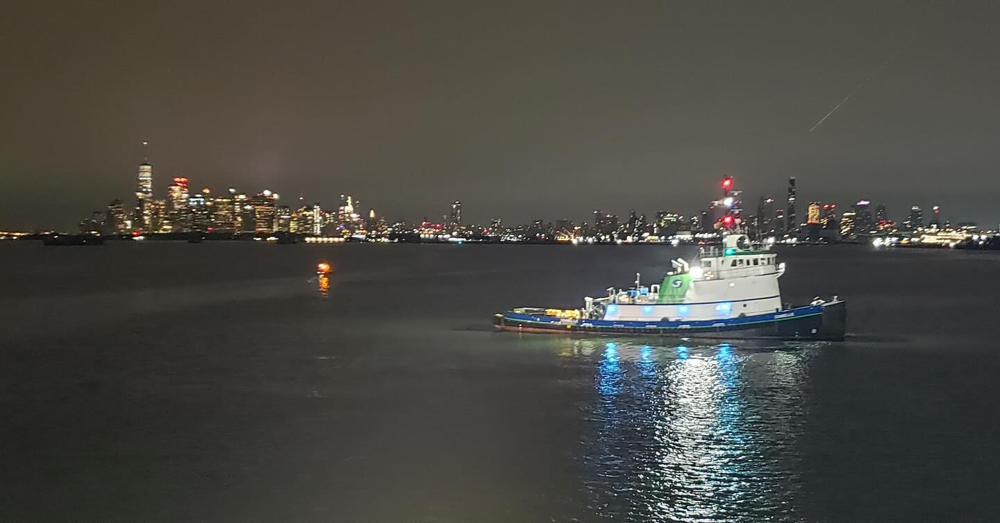 ISABELLE showing the RAM in style in Bay Ridge, against the NYC night skyline.