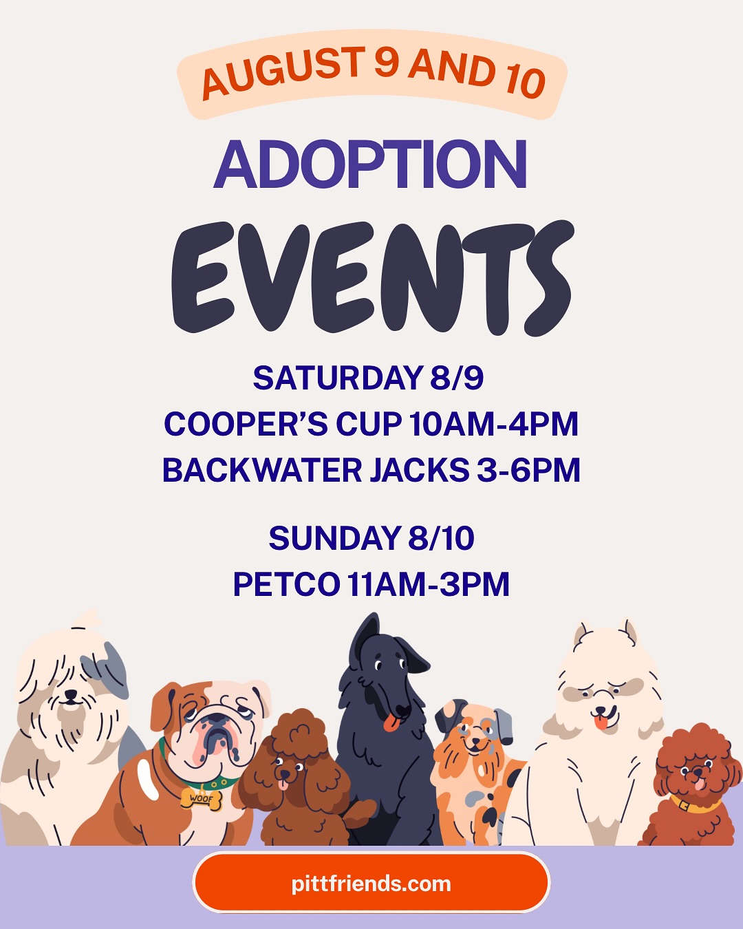 We have a weekend packed full of events where you can meet our amazing fosters!
💙We’ll be at Cooper’s Cup in Winterville on Saturday to help celebrate the life and legacy of Cooper.
🩵Later in the day we’ll be in at Backwater Jack’s in Washington for their 20th anniversary celebration.
💜Sunday we’re partnering with our kitty besties from Lacey’s Legacy for an adoption event at Petco in Greenville.
So many chances to get puppy snuggles and save lives this weekend, what could possibly be better?! Come see us!!
#pittfriends #friendsofthepittcountyanimalshelter #adoptdontshop #rescuedogsofinstagram #wintervillenc #greenvillenc #washingtonnc #spayandneuter