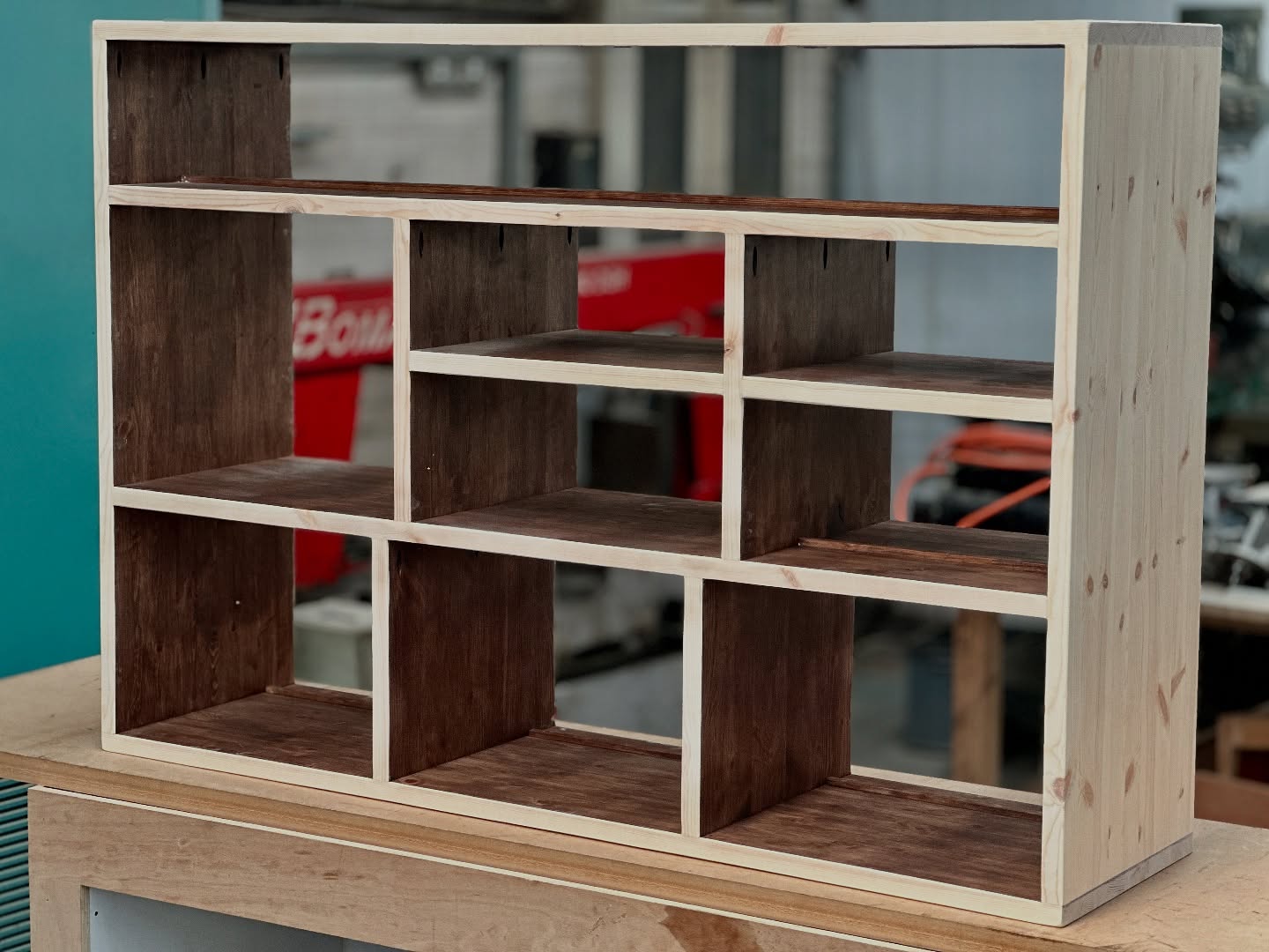 Custom Walnut build 150cm wide. Ready for the final coat! #vinylrecordstorage #hifi #komodafurniture #madetolast