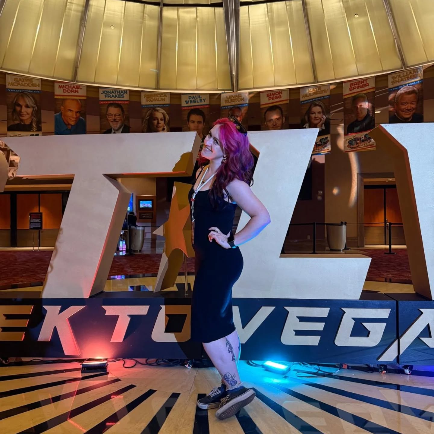 Just the TNI ladies, @jesstella and @infin8lycurious being GLAMOROUS at Trek to Vegas this weekend! Featuring special guest visit by Peggy the LLAP pup, who has an adorable permanent mlem 🥰
If you're around the con stop by and say hey!
#startrek #stlv #neurodiversity #theneuroverseinitiative
