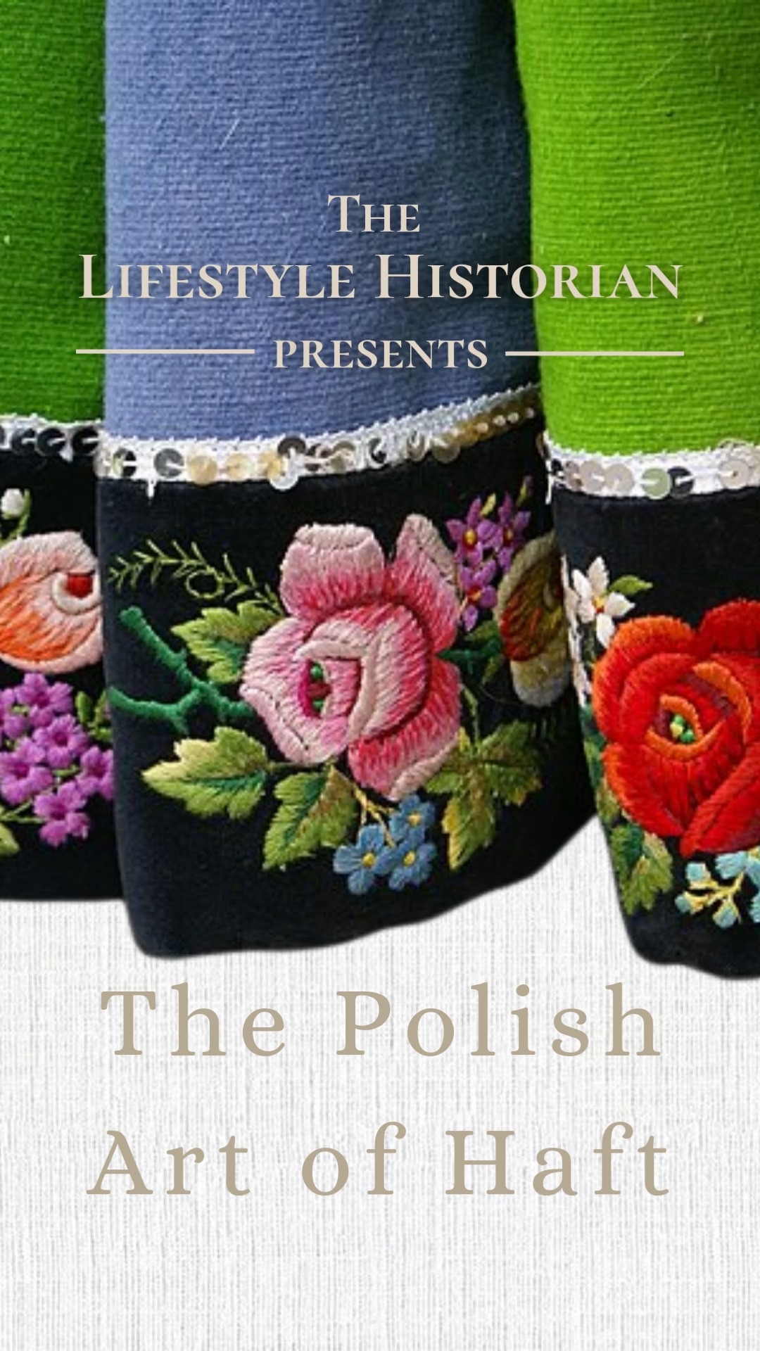 In Poland, embroidery, or haft, is a stitched language, a centuries-old tradition that encodes identity, faith, nature, and memory into every piece. During the Middle Ages, needlework was the domain of monasteries, noble households, and church vestments, but over time traveled into the hands of rural women who adapted it into vibrant folk styles.
By the late 18th century, haft became a quiet act of resistance. Don’t forget that Poland had at this time been divided between Russia, Prussia, and Austria, literally disappearing from the political map. Its people turned to different forms of folk art, like embroidery, as a way to preserve identity. Regional colors, patterns, and techniques were proudly preserved, each village safeguarding its own variation like a cultural fingerprint.
One of the most celebrated of these traditions is Kashubian embroidery or haft kaszubski, instantly recognizable for its lush floral motifs such as cornflowers, lilies, roses, clover, and forget-me-nots,
But what makes this north Poland embroidery extraordinary is its seven-color palette, each hue representing a part of the country's history, geography, or culture.
Together, the color palette forms a symbolic map of the Kashubian homeland like a wearable topography. When a bride walked to church in a blouse stitched with these seven colors, she carried her landscape and heritage with her, literally sewn into her clothing.
Beyond Kashubia, other regions developed equally distinctive styles: the bold rainbow florals of Łowicz, the restrained elegance of Silesian whitework, the intricate openwork of Greater Poland’s snutka golinska. Each haft is a dialect of the same visual language, passed down to the next generation, and adapted to local stories, seasons, and beliefs.
Today's LH Discovery 💡
Under Prussian rule, cornflowers became a symbol of loyalty to Poland and its people. Stitching these beautiful blooms into clothing or household linens was a discreet way to signal Kashubian pride.
#thelifestylehistorian #LH #discoveries #learninghistory #historyfinds #Haft #PolishEmbroidery #KashubianEmbroidery #HaftKaszubski #FolkCostume #EthnicTextiles #EmbroideryHistory #SlavicCulture