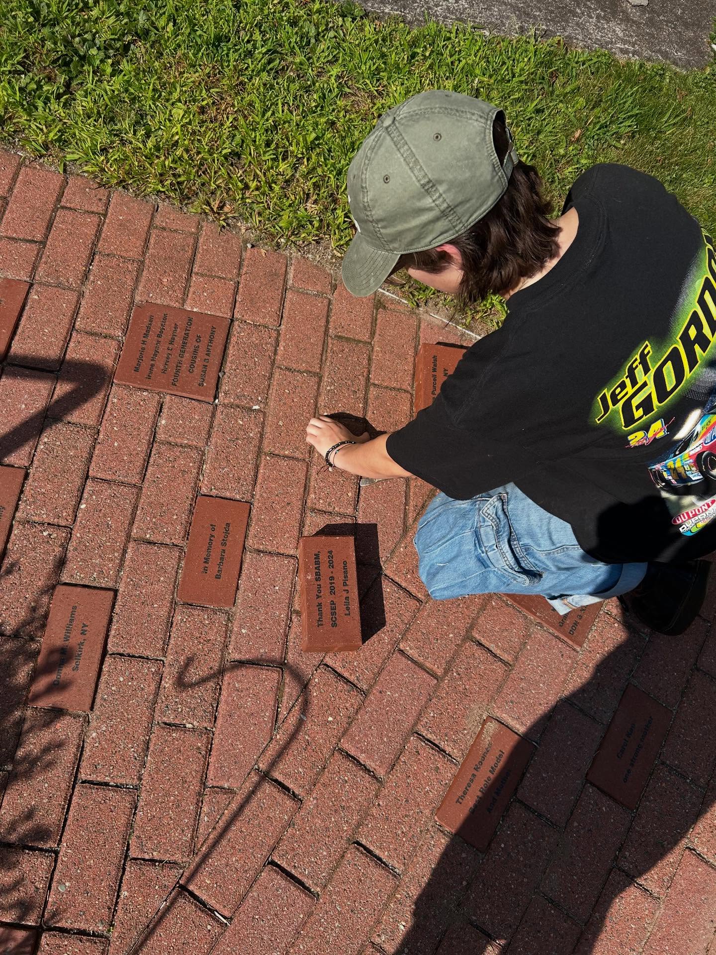 Jessica was hard at work today installing our new Legacy bricks! They’ll be ready for viewing this Friday, and we’ll honor those represented for Women’s Equality Day later this month on August 26th. #susanbanthony #suffrage #intheberkshires #livebrk #summerinternship