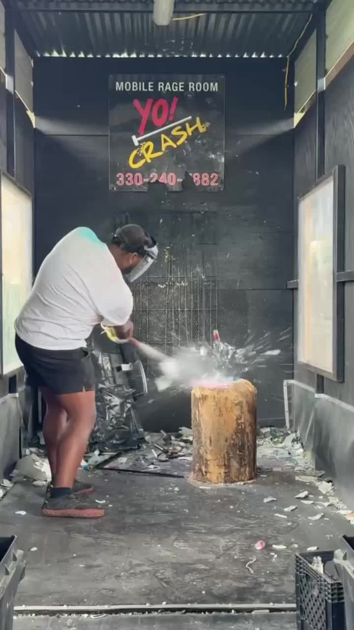 💥 It’s more than just smashing stuff. At Yo! Crash, we create moments of release, laughter, and connection. One swing at a time. Whether it’s stress, celebration, or just pure fun, we’re here to bring the energy and excitement to you.
•
•
#yocrashrageroom #rageroom #yocrashmobilerageroom #yocrash #smashroom #angerroom #ohiorageroom