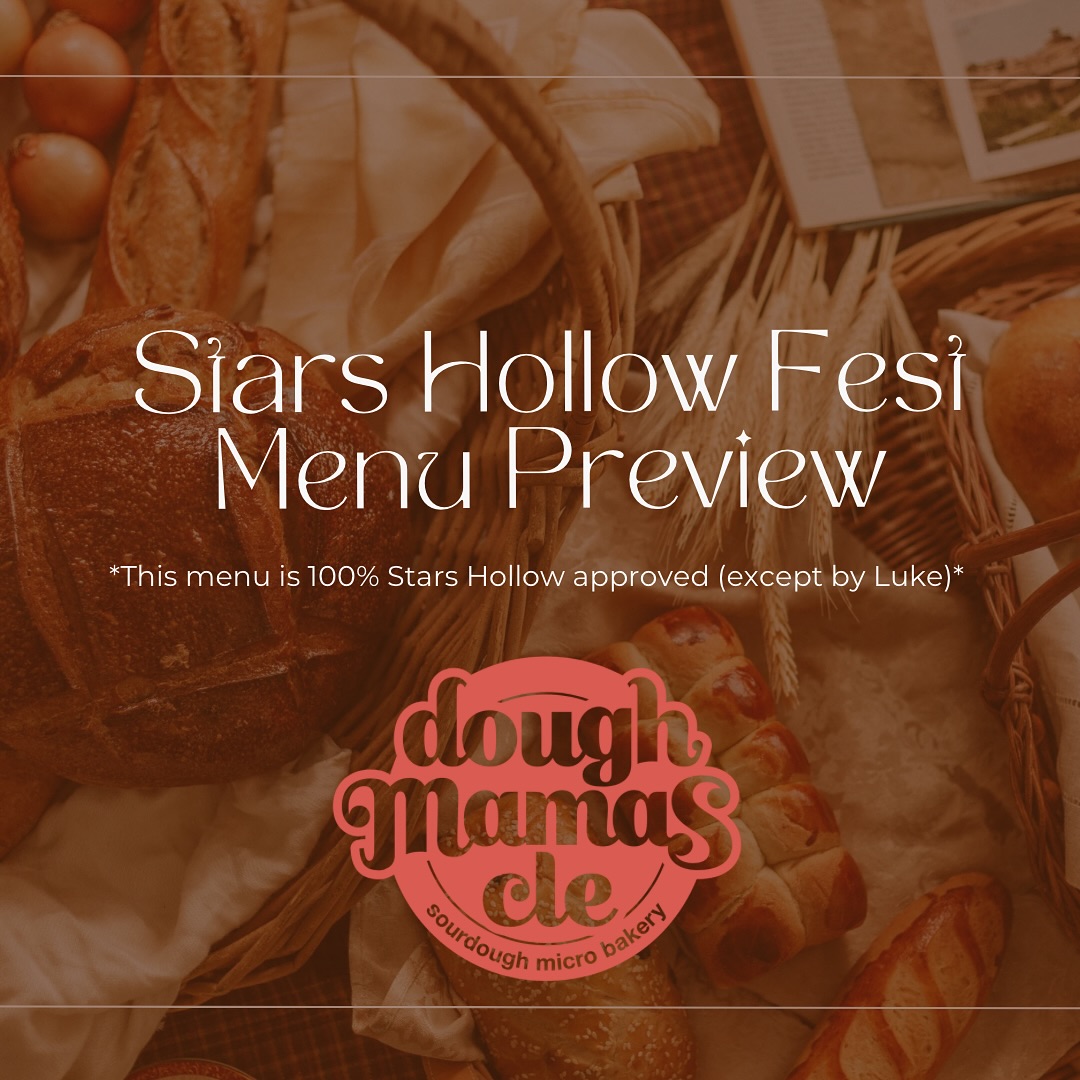 Calling all Gilmore Girls fans!! Or fans of some dang good breads and treats.. either way.. we will be at the Stars Hollow Fest put on by @blackcatmedina next Saturday 8/16 from 4-9pm in the Medina Public Square! Come see us and all the other fun vendors, listen to some music, and have a nice, cozy evening out with your pals. ✨🍞🍪