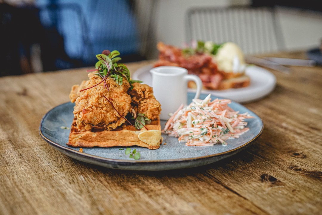 “Looks better than KFC… and tastes better too. 😉🔥”
Our Fried Chicken Waffle isn’t playing around:
🍗 Crispy fried chicken
🥓 Streaky bacon
🧇 Golden buttermilk waffle
🔥 Burnt truffle butter
🍯 Sweet syrup drizzle
It’s sweet, savoury, crunchy, and completely next-level. Forget the bucket—this is how you do fried chicken.
📍 Now serving at Naked Brew. Who’s hungry?
#FriedChickenWaffle #BetterThanKFC #NakedBrewCafe #SydneyEats #SweetMeetsSavory #DogFriendlyCafe #BrunchWithBite