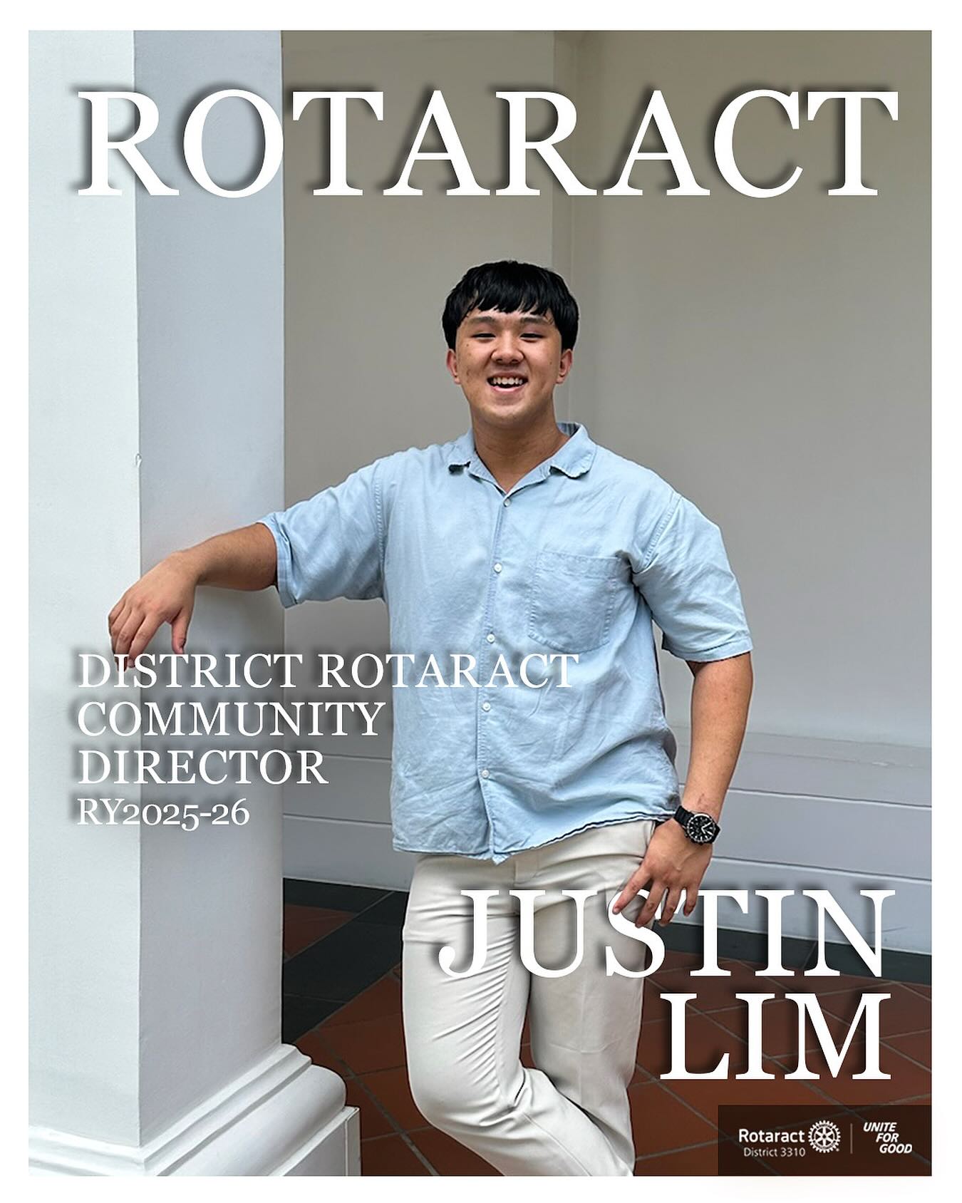 ✨ Meet Justin Lim, our District Rotaract Community Service Director for RY2025-26!
From the Rotaract Club of Ngee Ann Polytechnic, Justin brings four years of experience and an unwavering commitment to service. 🔥
💬 Fun Fact: “My favourite quote is ‘Regret is far worse than failure’ by Nathan Whitley.”
📂 District Rotaract Journey:
• District Rotaract Community Service Director RY2025-26
• District Rotaract Professional Development Director RY2024-25
💫 District Rotaract Highlight:
• Organising Committee - 20th Asia Pacific Regional Conference 2024 Singapore
• Co-Organising Chair – Rotaract Youth Leadership Camp 2024
Justin’s leadership and vision will take community service projects to new heights this year 🚀
#Rotaract #RotaryInternational #RACD3310 #UniteforGood #BecomingMorethroughService