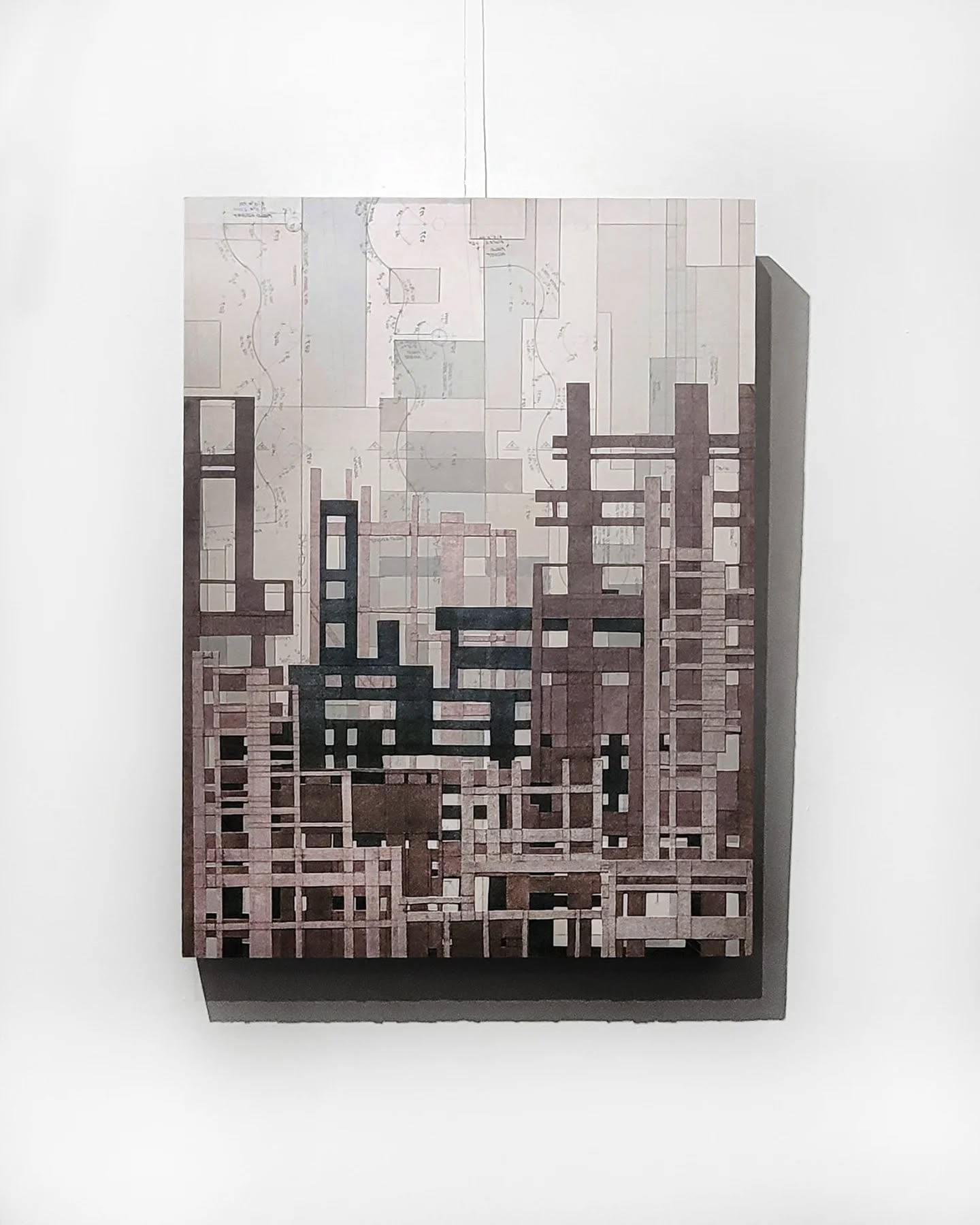 LAST DAYS TODAY + TOMORROW
These collaged works by Chris Beneman @cbeneman that incorporate construction plans from Portland Maine. This mixed media includes some of her monoprints on a fabric like paper that is layered together after being cut to the print
"Lineations 3"
Collagraph, monoprint, acrylic, mixed media on panel
$2,200
GALLERY HOURS:
WEDS 10-6
THURS 10-3:30
______
#collograph #monoprint #printmaker #portlandmaine #portland #maineartist