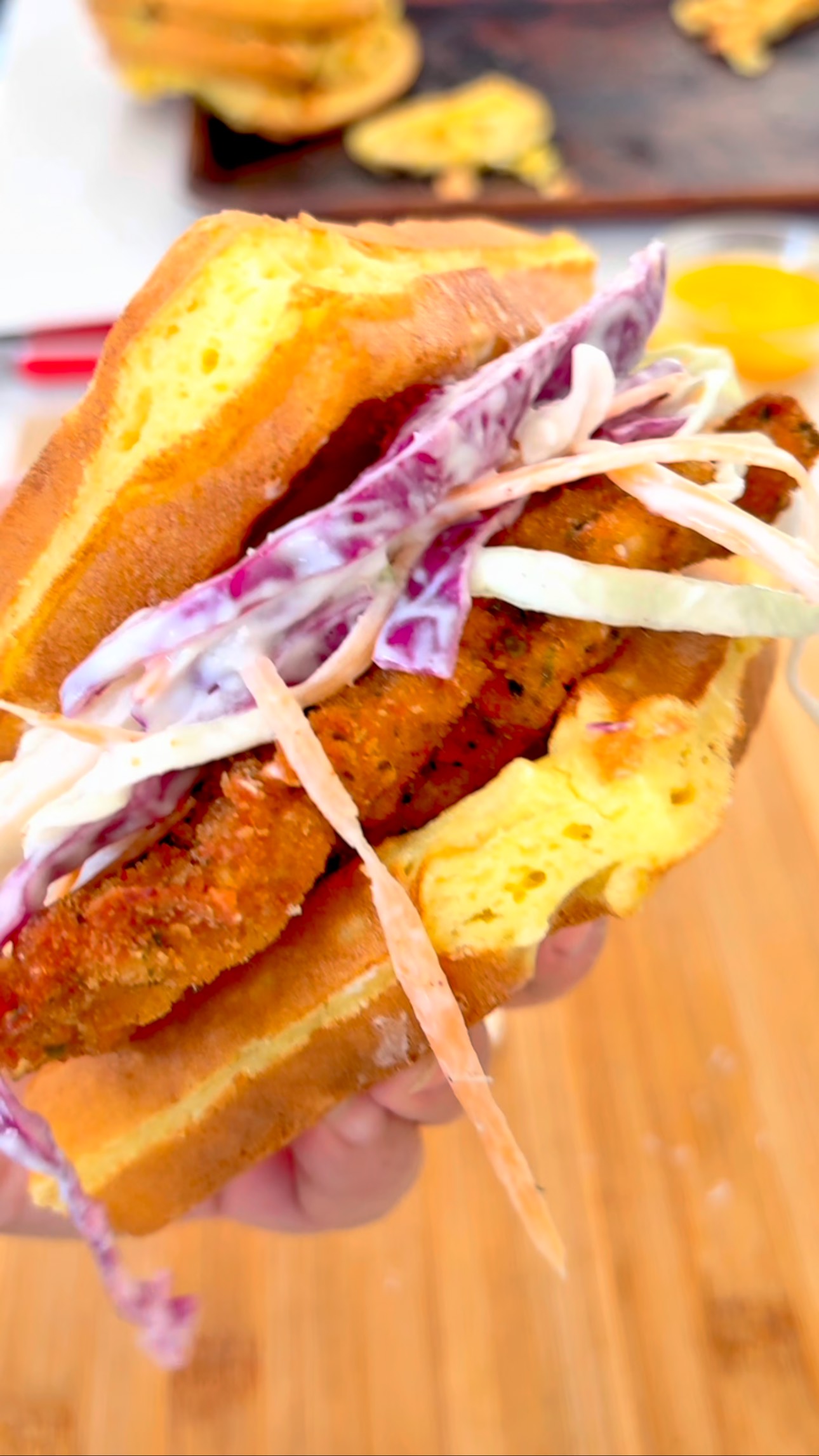 National Sandwich Month: Day 15 is a crispy, sweet, and savory dream 🥪🍗🧇 the Fried Chicken & Waffle Sandwich! This one’s extra special because it’s a collab with Carla from Early Learning Foundations 💛.
Golden waffles, crispy fried chicken, with a hot honey drizzle, and all the comfort vibes in one handheld bite.
Cooking together with Carla has been so fun don’t miss this collab and all the sandwiches still to come!
Full YouTube cooking video coming shortly.
Follow along for the next sandwich 🥪
📍
#nationalsandwichmonth #friedchicken #wafflesandwich #sandwichlove
