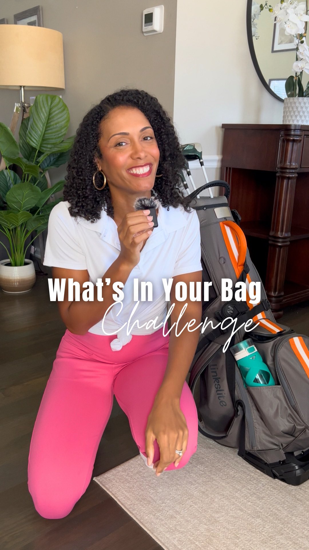 Okay @therealkdaubert… challenge accepted! Let’s check out what is in my golf bag ⛳️ #WhatsInYourBag 
.
.
Golf Bag Details: @linkslite
Discount Code: Sylvia10
.
.
.
#Golf #GolfContent #ContentCreator #GolfBag #GolfGirl #BlackGirlsGolf #GolfAddict #Golfer #Linkslite #GolfLife #BeginnerGolfer #GolfTips