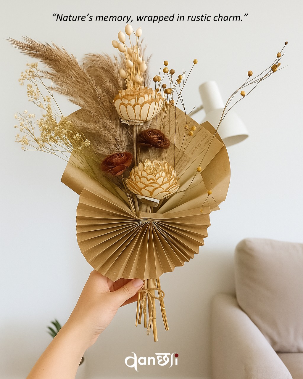 ✨ A touch of nature, forever yours ✨
At Vanchai, we believe flowers deserve more than a fleeting moment. 🌿 Our dried bouquets are designed to bring warmth, texture, and timeless elegance into your spaces — from bedside corners to coffee tables.
Wrapped in earthy tones and crafted with love, each bouquet is a gentle reminder that beauty can last, even as time moves on. 💛
Perfect for:
🌾 Minimal home styling
🌾 Thoughtful gifts
🌾 Cozy celebrations
Bring home a piece of forever with Vanchai. 🌼
#vanchai #driedflowers #homedecorinspiration #ecoliving #slowliving #foreverblooms